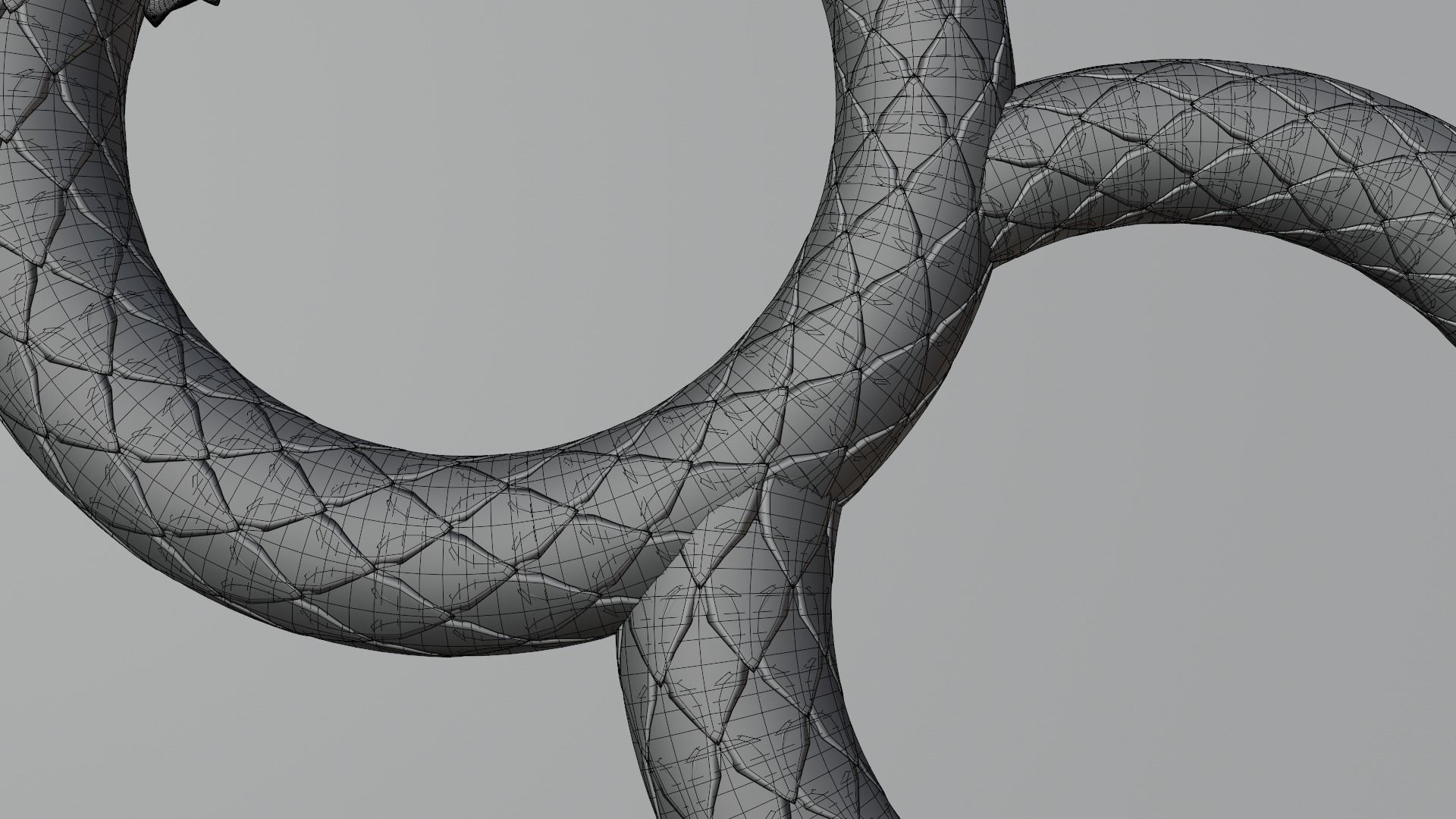 Dragon ring golden 3D model_73