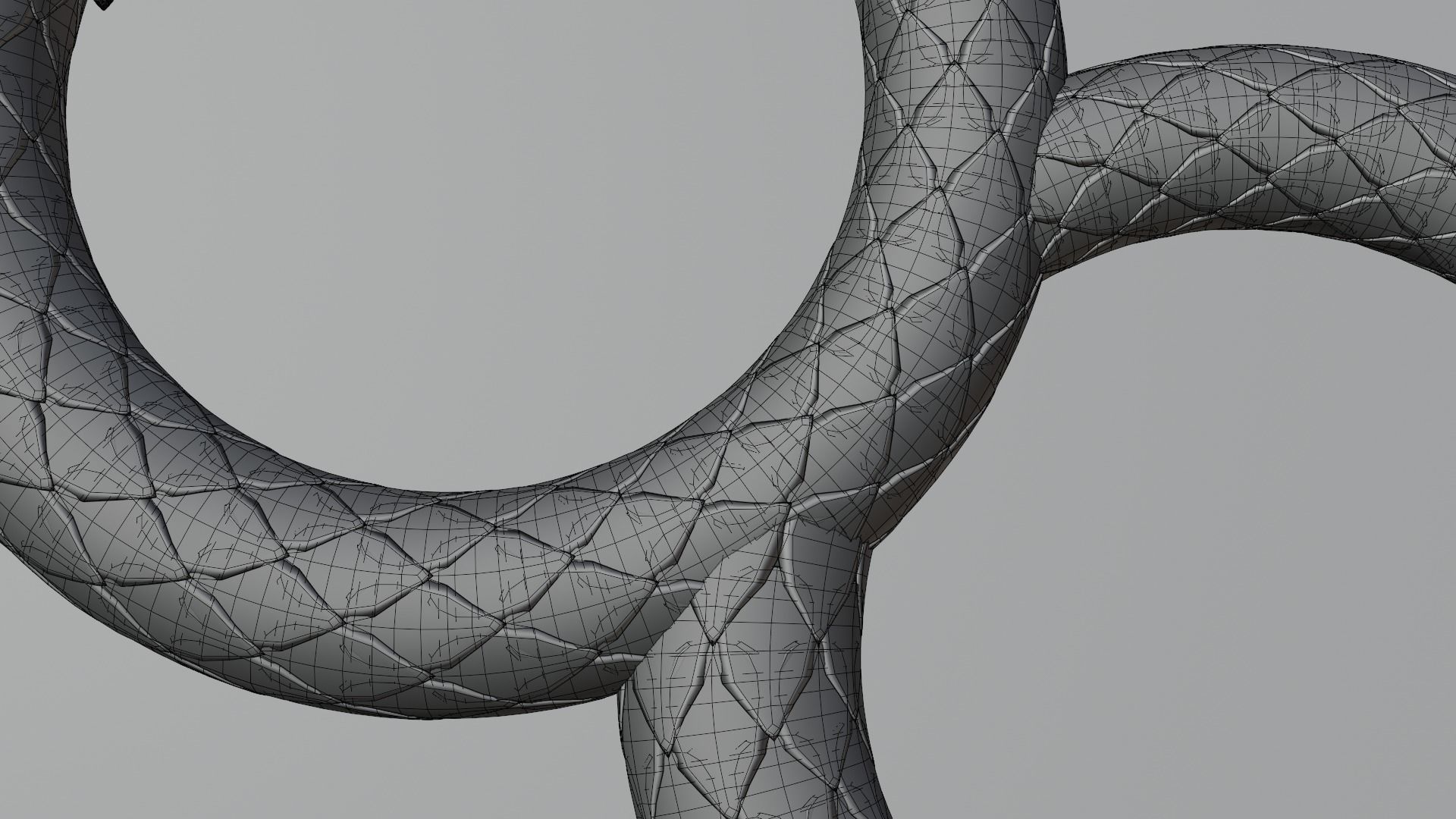 Dragon ring golden 3D model_77