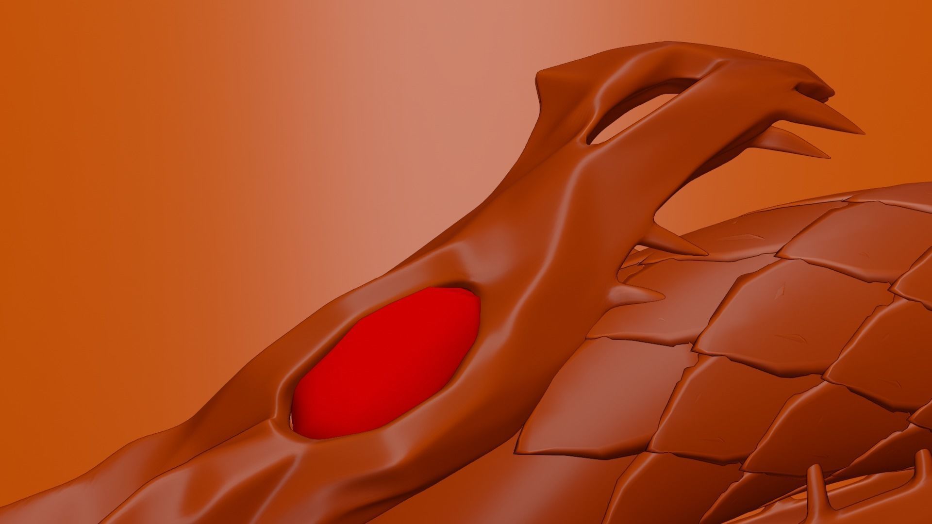 Dragon ring golden 3D model_54