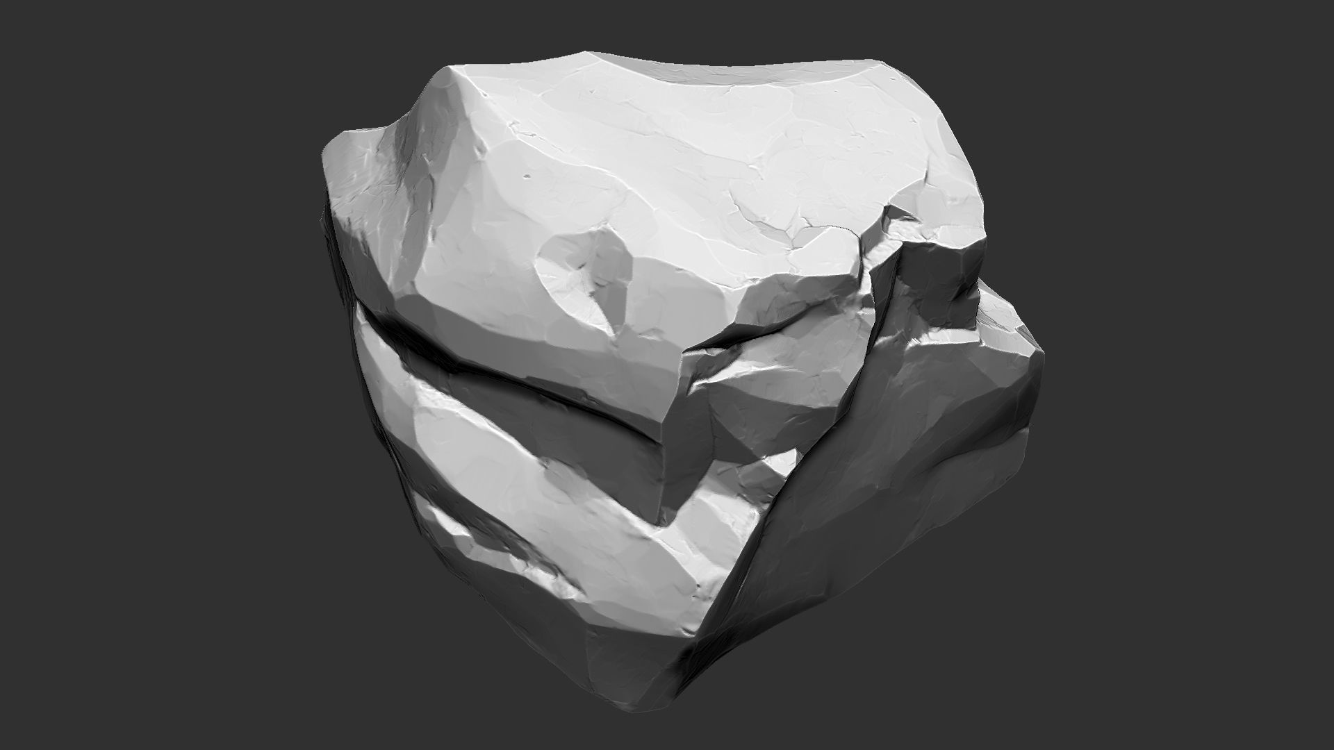 3D Mountain rock Zbrush sculpt 3D model_14
