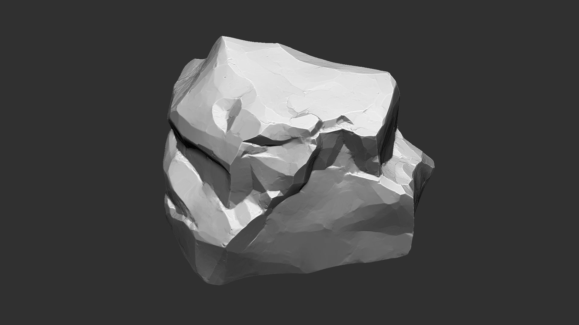 3D Mountain rock Zbrush sculpt 3D model_5
