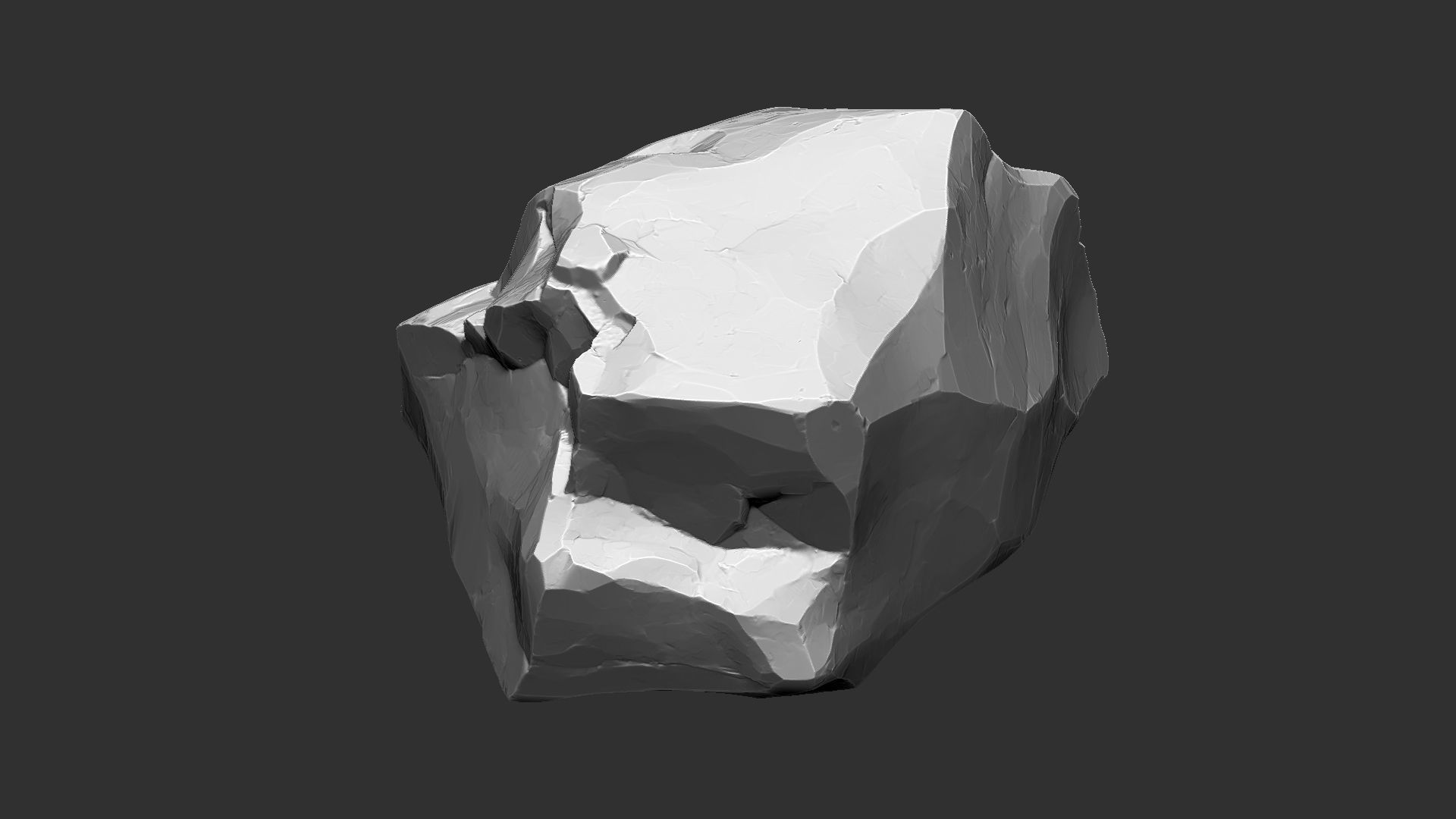3D Mountain rock Zbrush sculpt 3D model_9