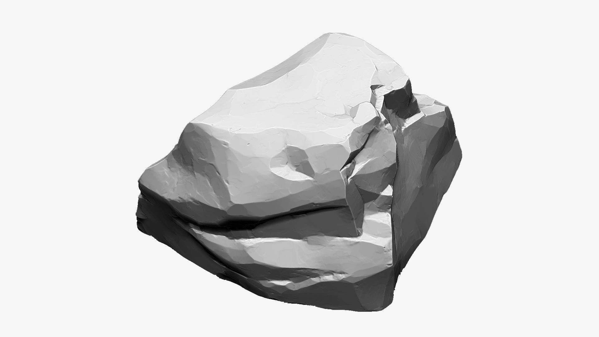 3D Mountain rock Zbrush sculpt 3D model_4