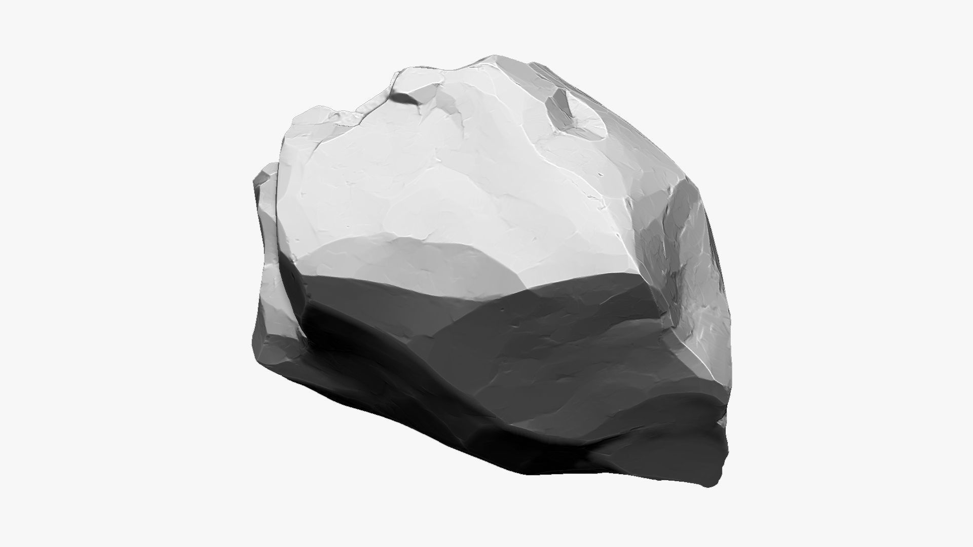 3D Mountain rock Zbrush sculpt 3D model_3