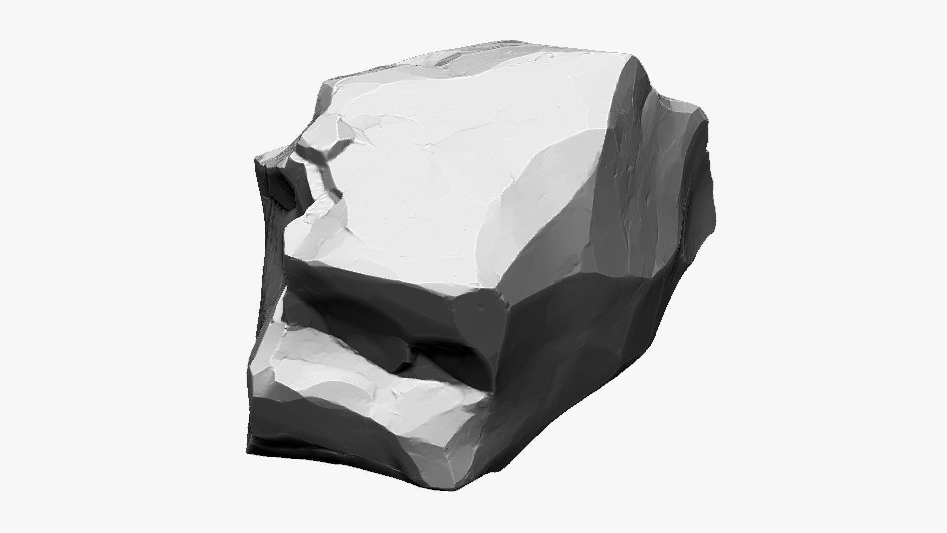 3D Mountain rock Zbrush sculpt 3D model_1