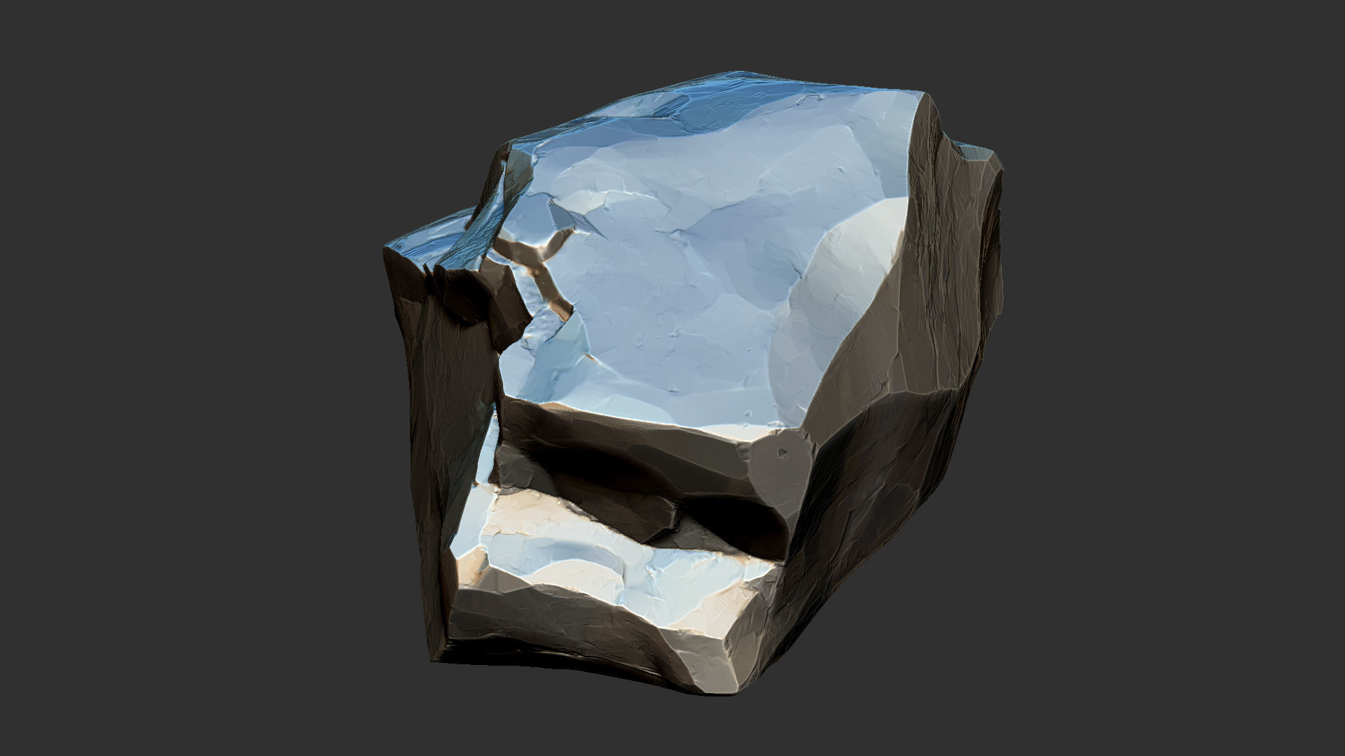 3D Mountain rock Zbrush sculpt 3D model_24