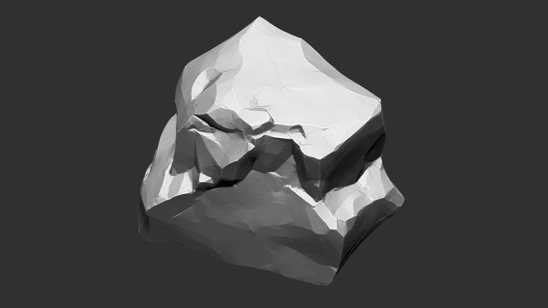 3D Mountain rock Zbrush sculpt 3D model_10