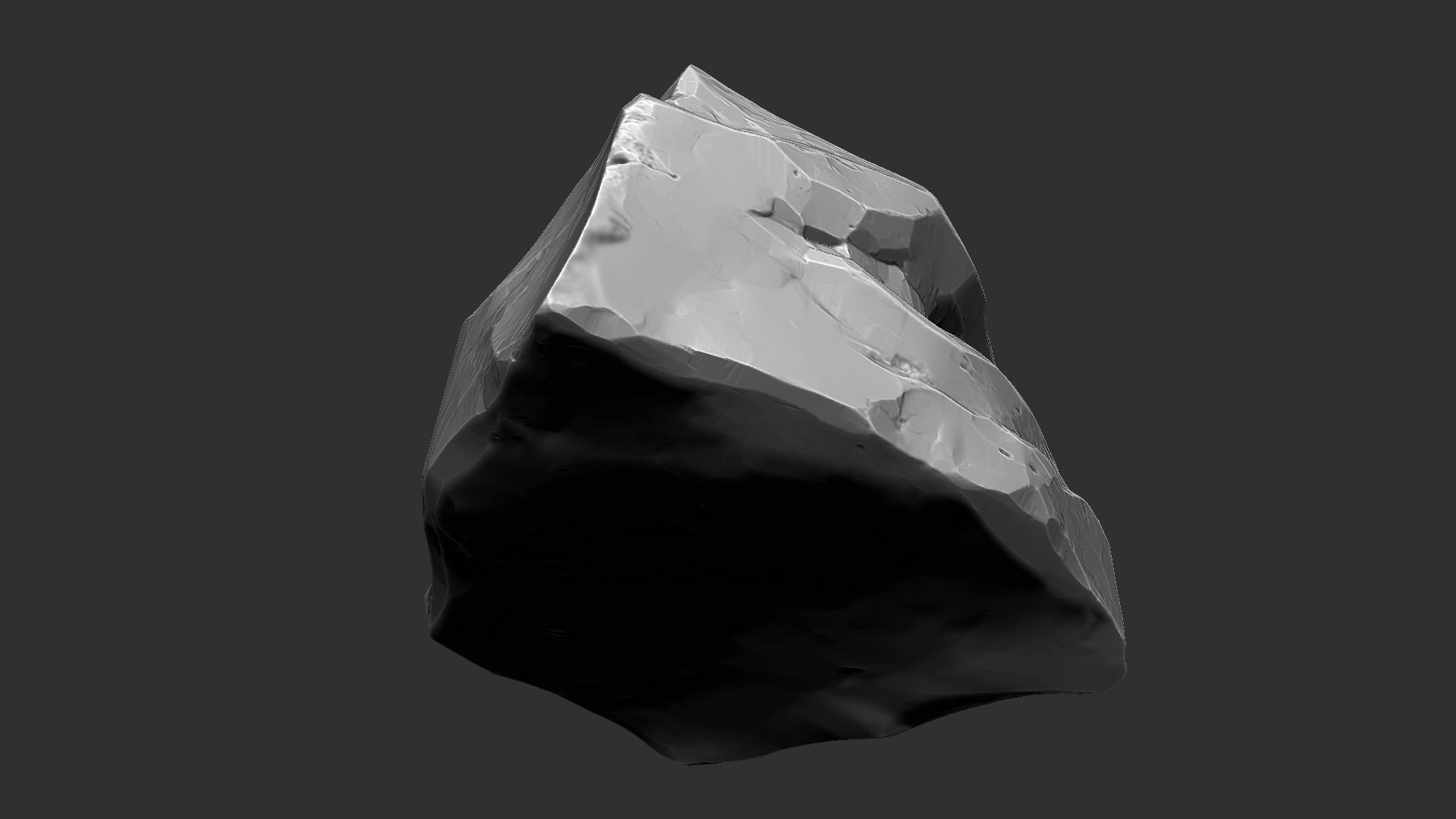 3D Mountain rock Zbrush sculpt 3D model_17