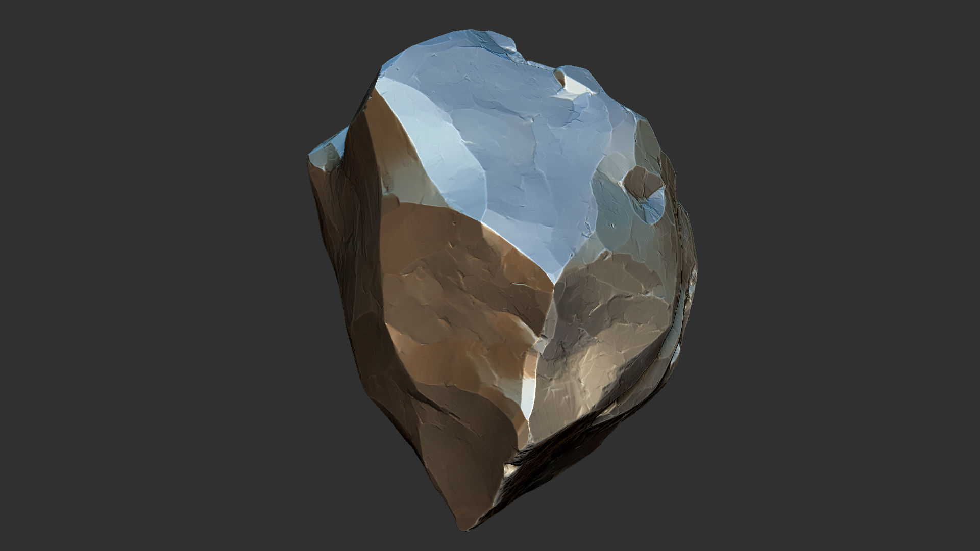 3D Mountain rock Zbrush sculpt 3D model_25