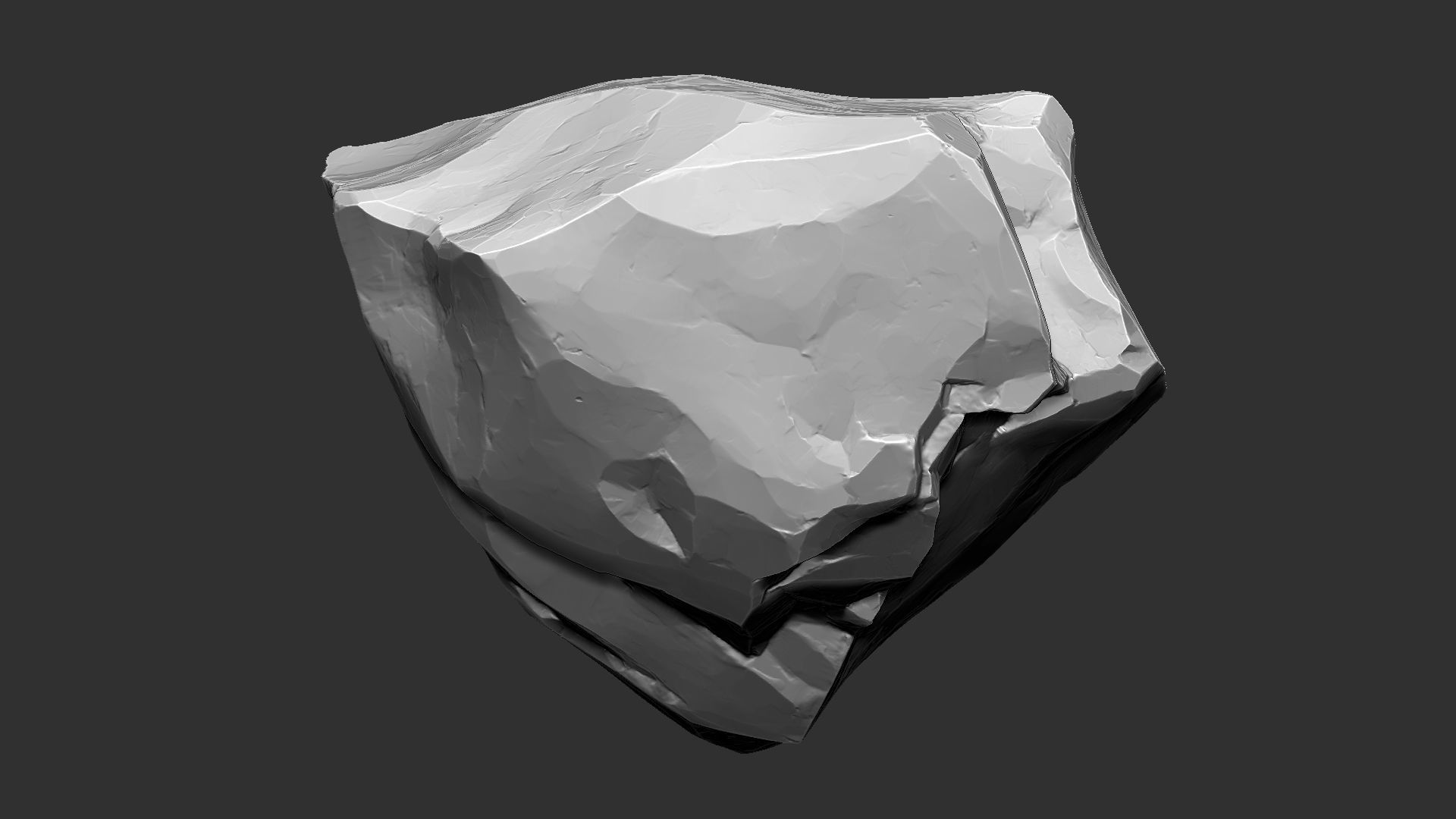 3D Mountain rock Zbrush sculpt 3D model_6
