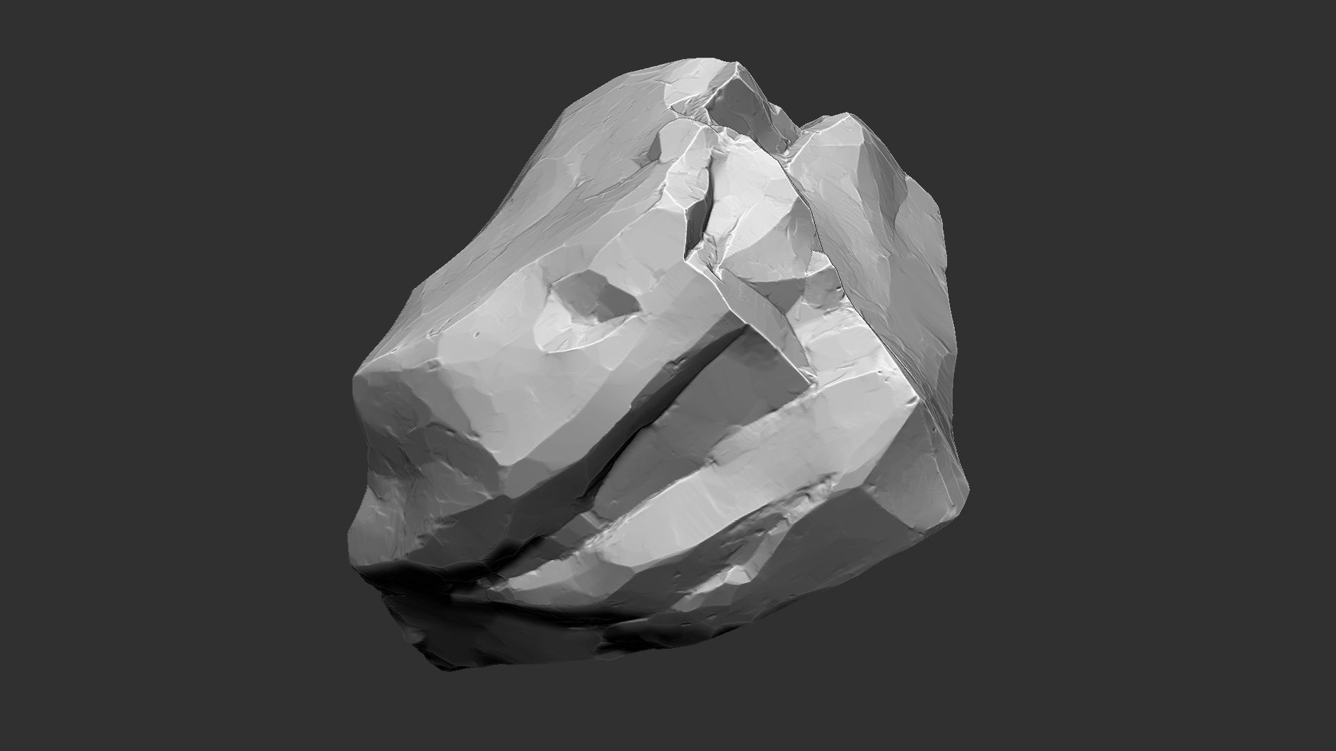 3D Mountain rock Zbrush sculpt 3D model_11