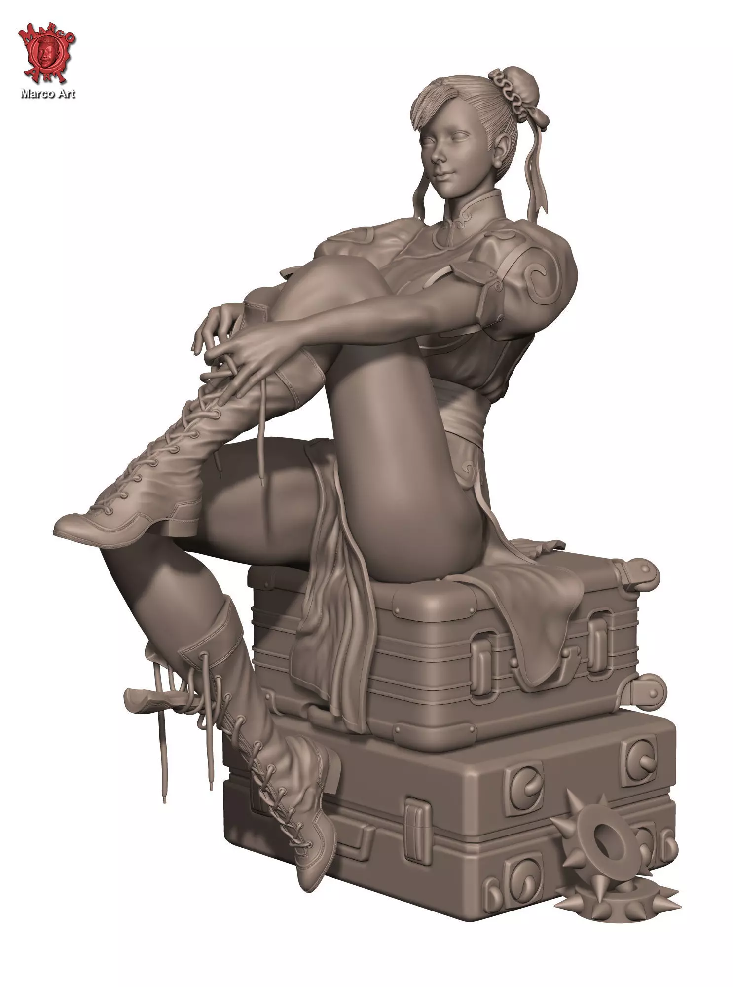 Chun Li Stl 3D flie 3D print model