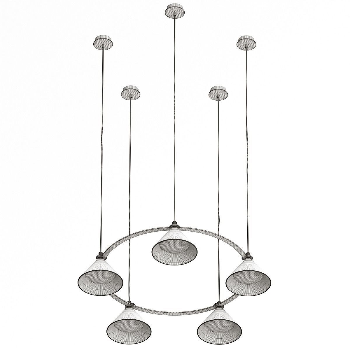 Zero Lumo Circle Pendant Light 3D Model Collection_11