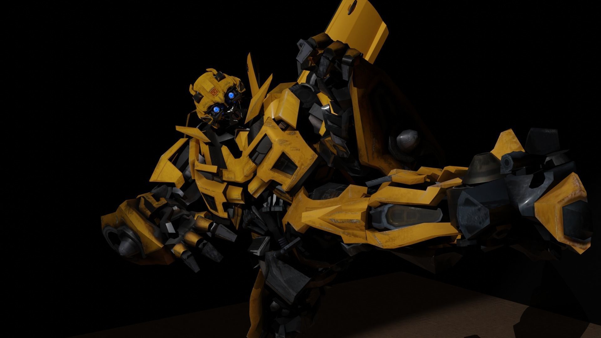 Bumblebee Transformer 3D model_3