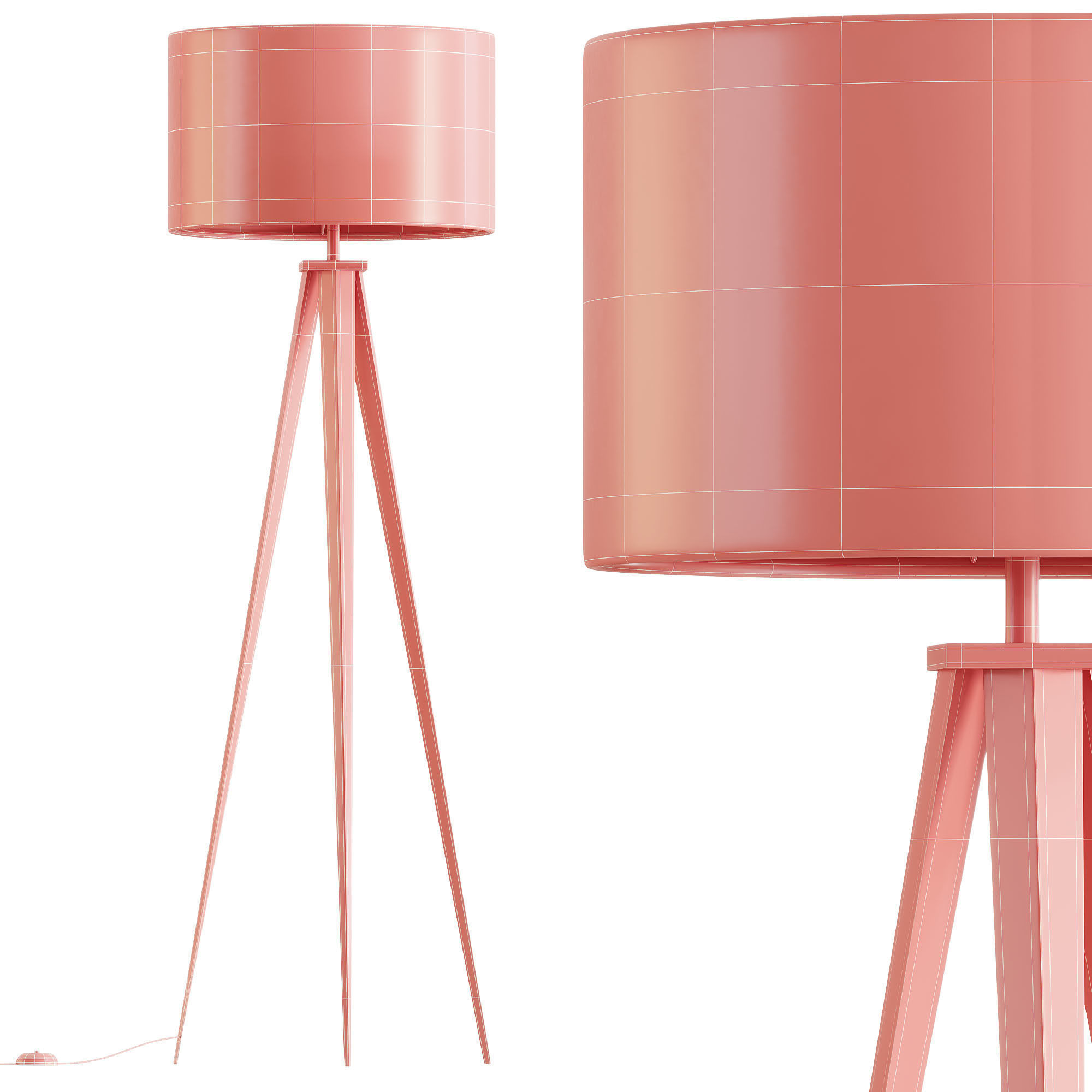Cardone  Tripod Floor Lamp 3D model_2