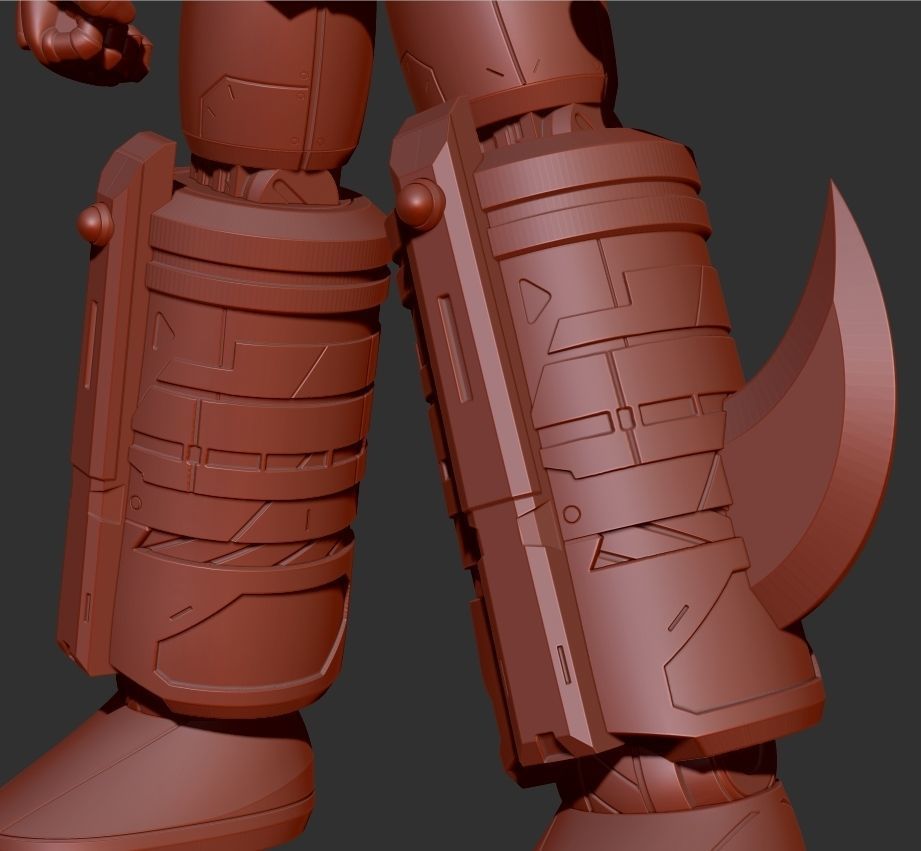 bronze giant 3D print model_16