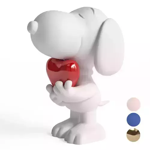 Leblon Delienne Snoopy heart 3D model