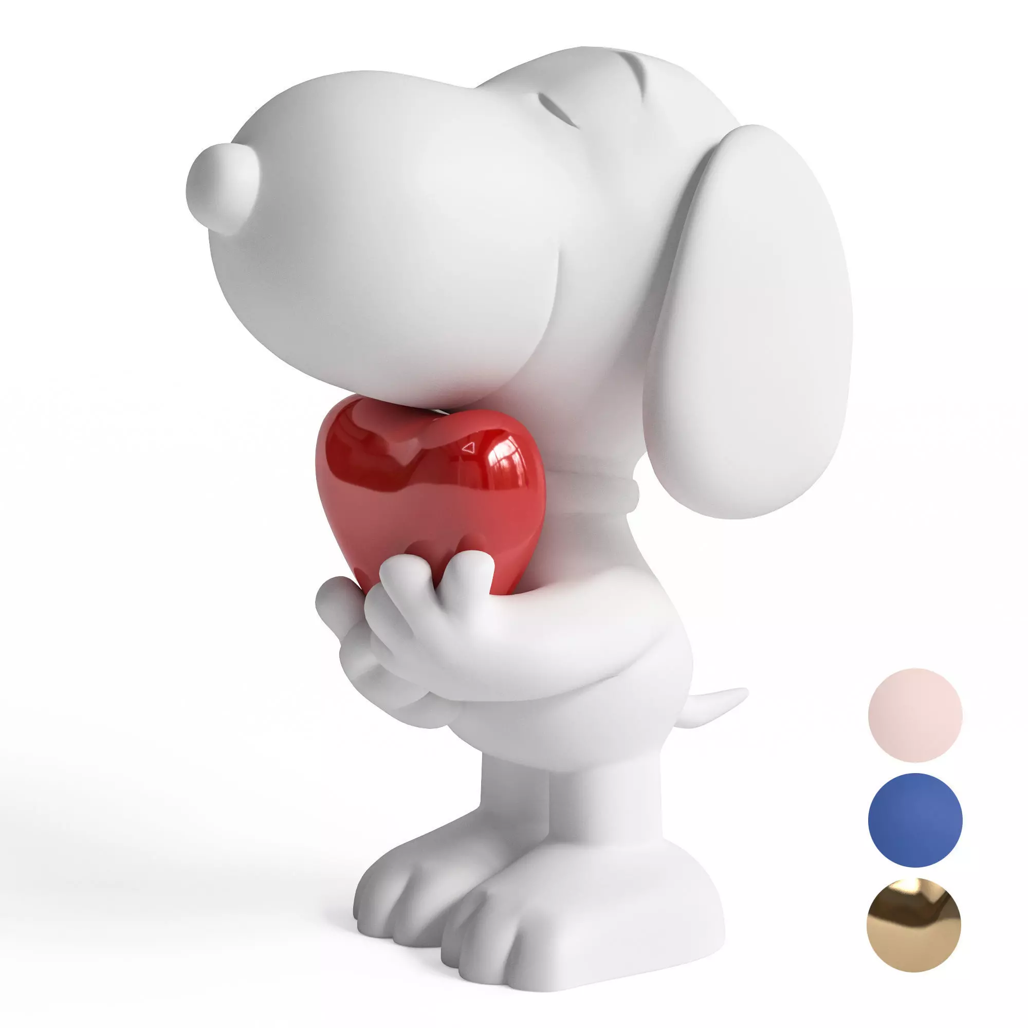 Leblon Delienne Snoopy heart 3D model_0