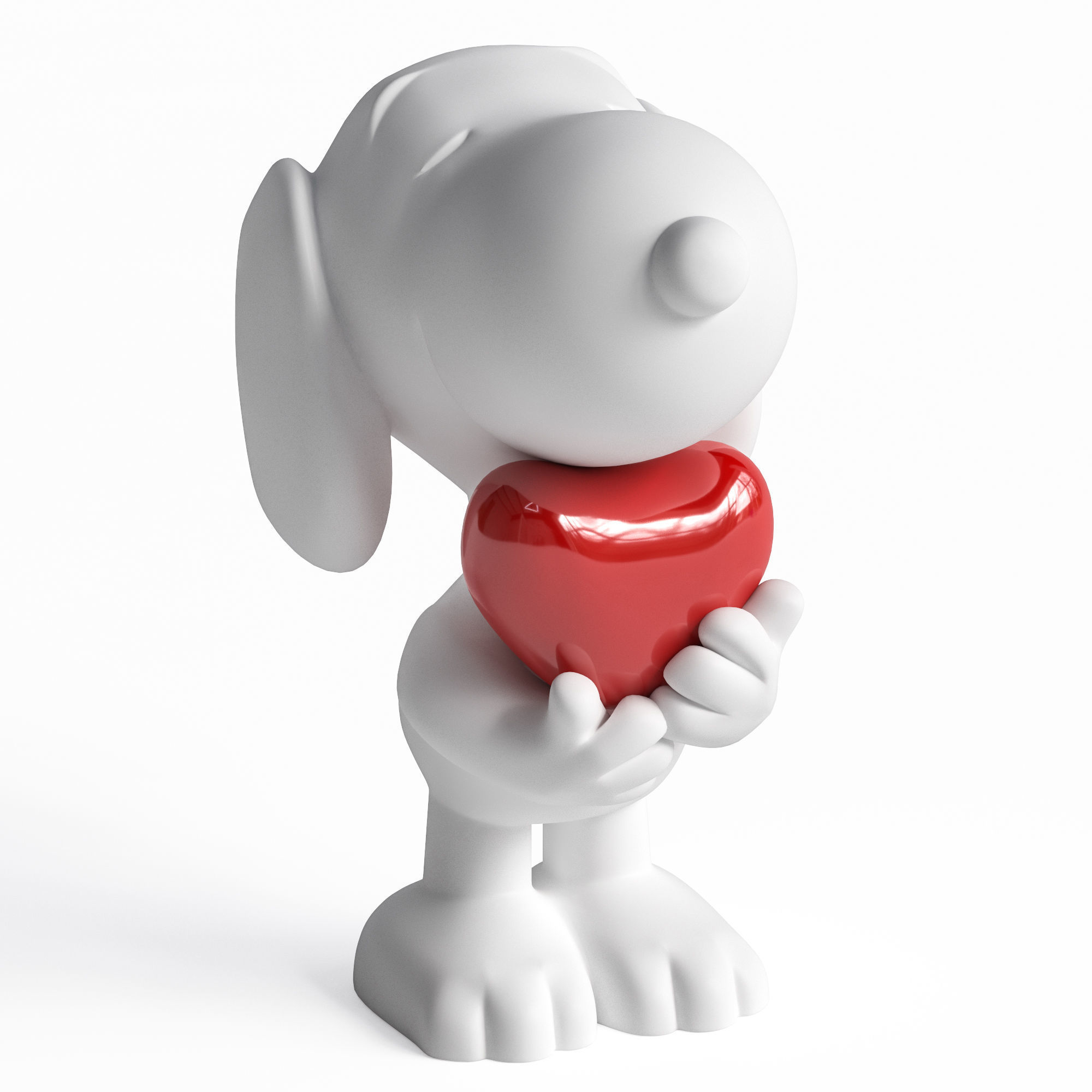 Leblon Delienne Snoopy heart 3D model_2