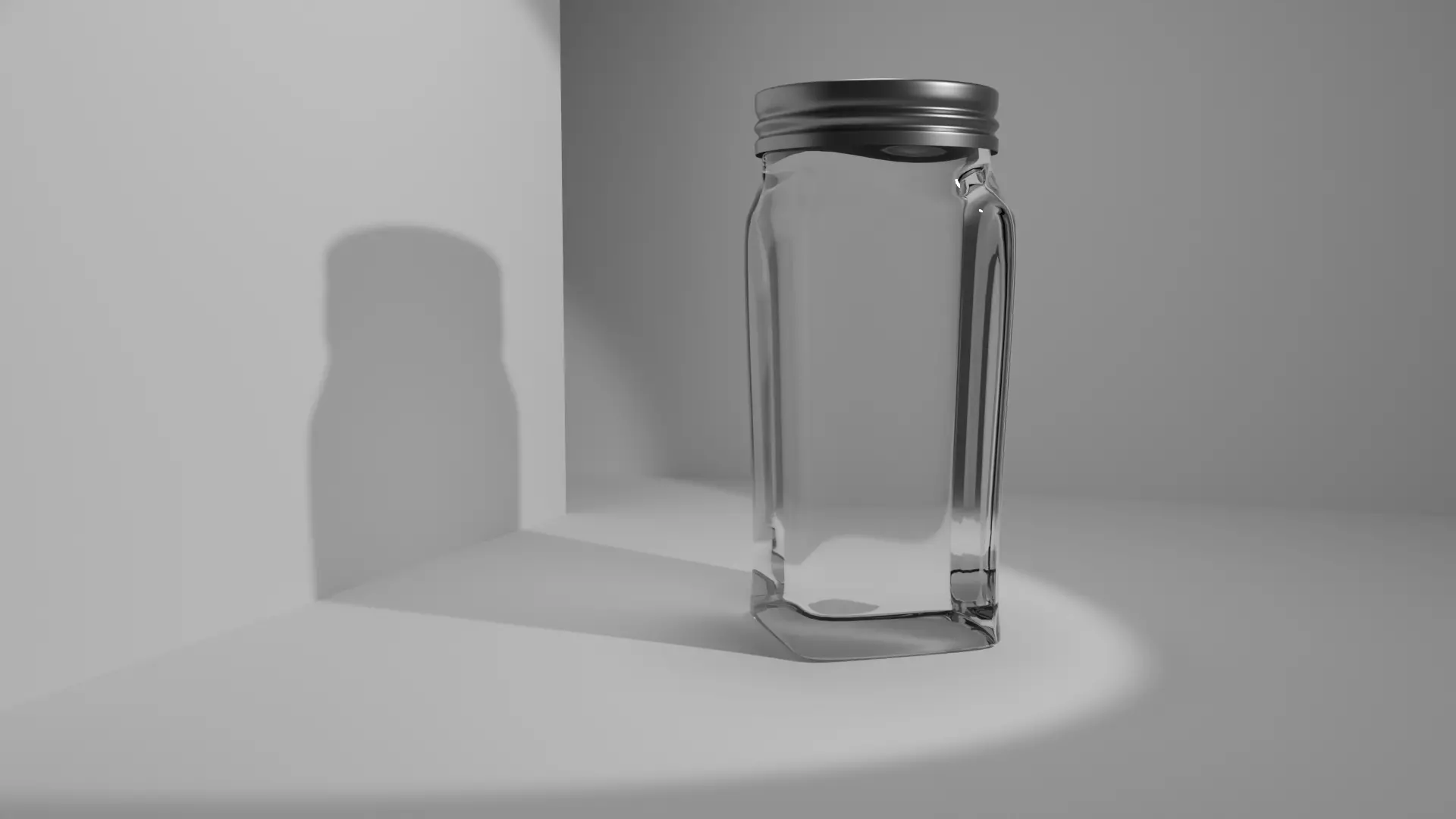 glass bottle Free low-poly 3D model_0