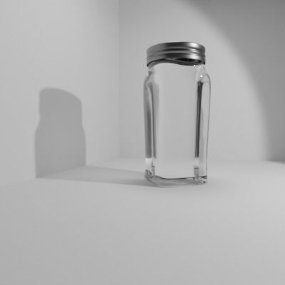 glass bottle Free low-poly 3D model_7