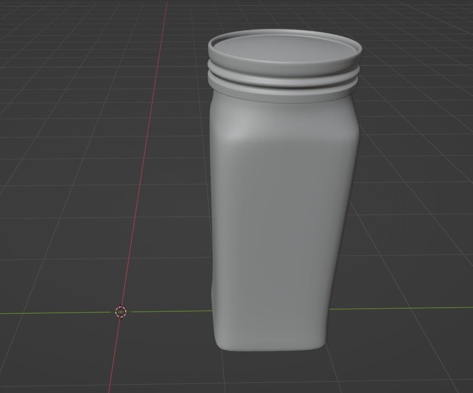 glass bottle Free low-poly 3D model_6