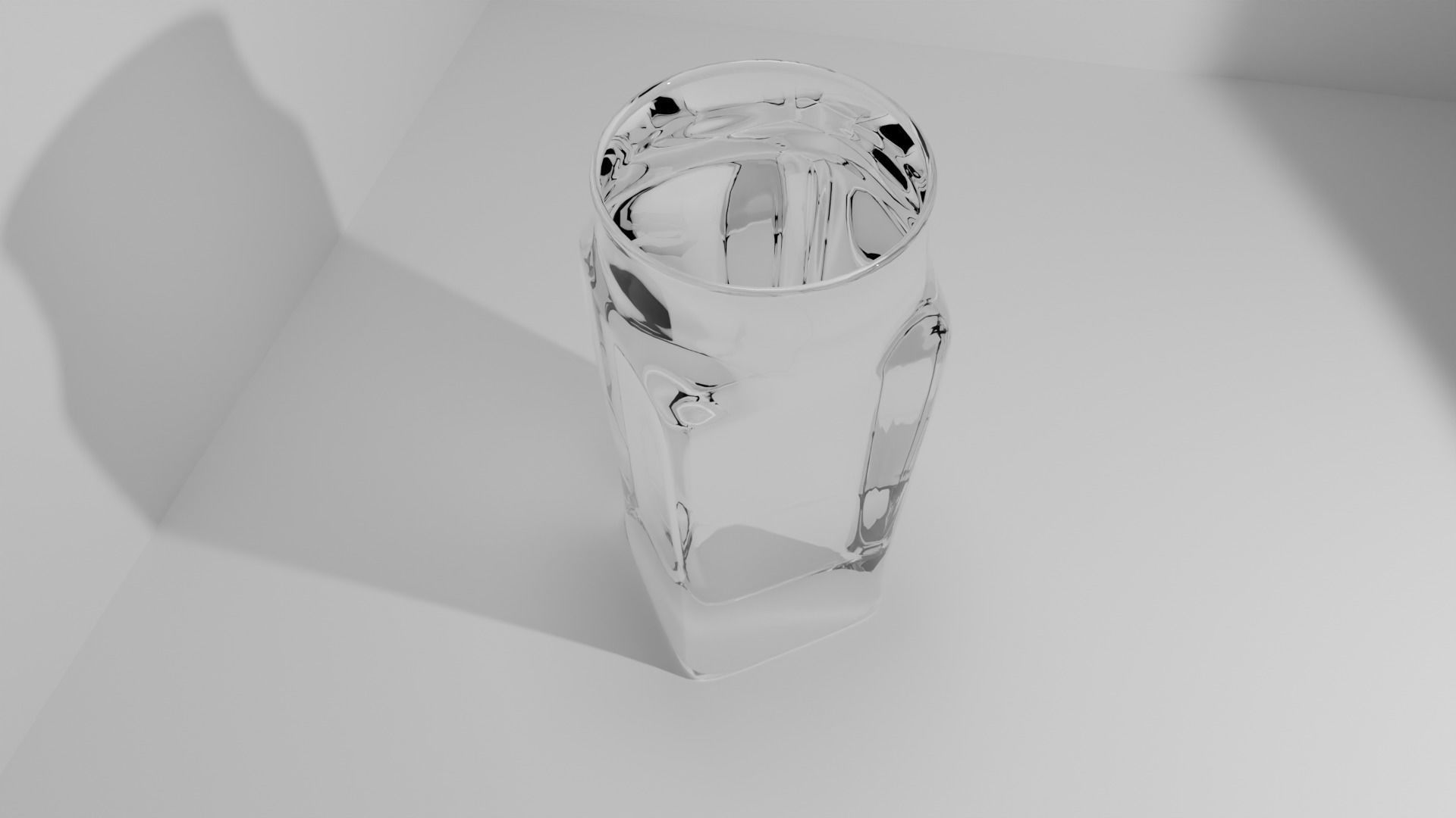 glass bottle Free low-poly 3D model_2