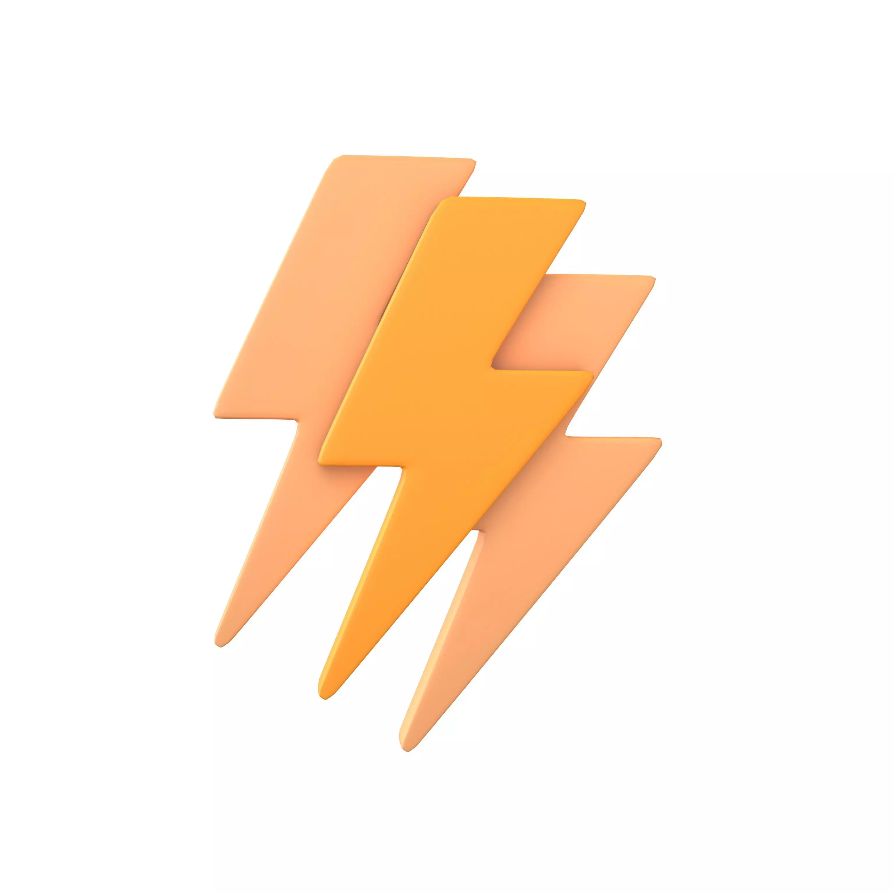 lightning Symbol v2 001 Low-poly 3D model_0