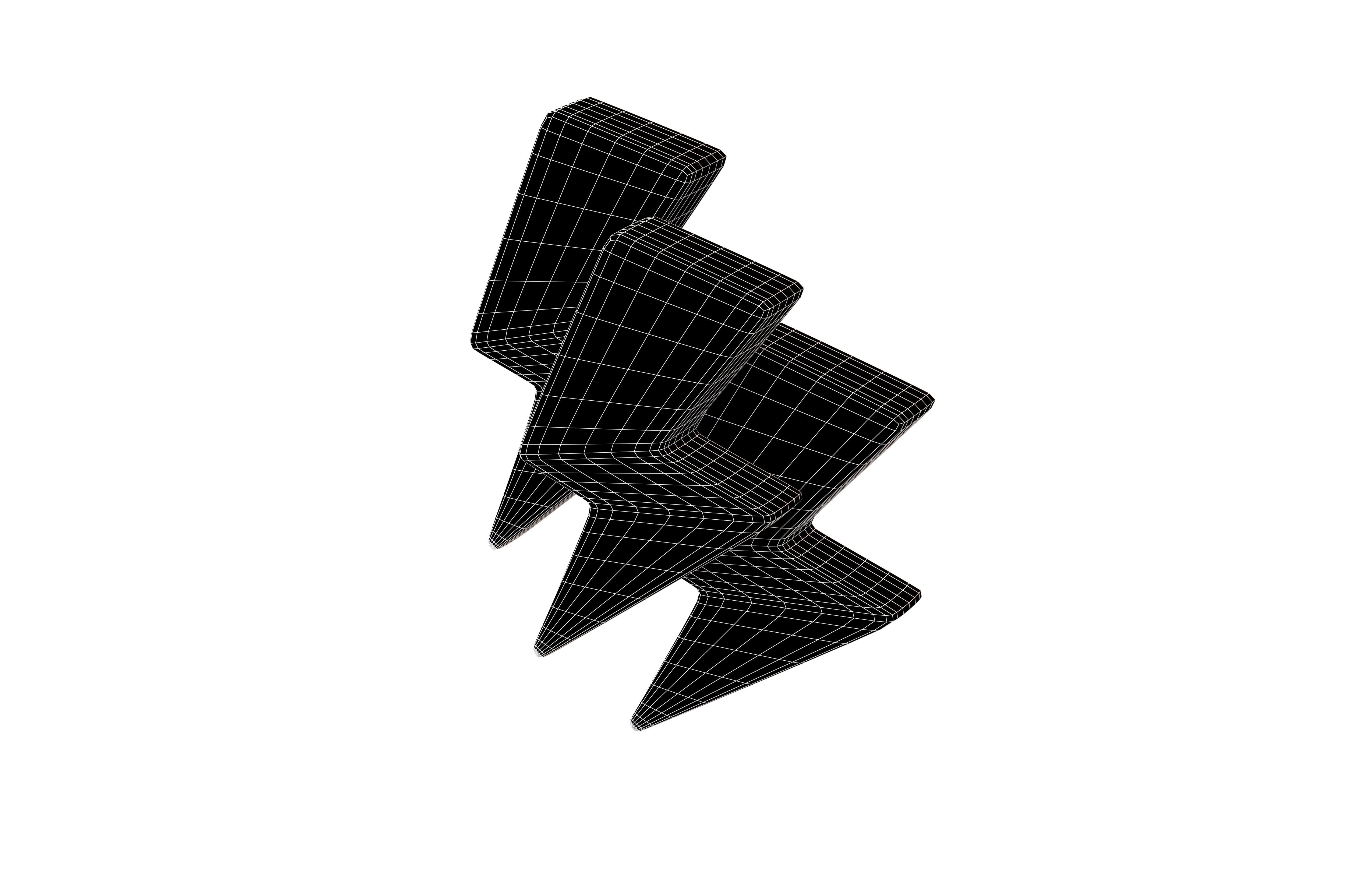 lightning Symbol v2 001 Low-poly 3D model_5
