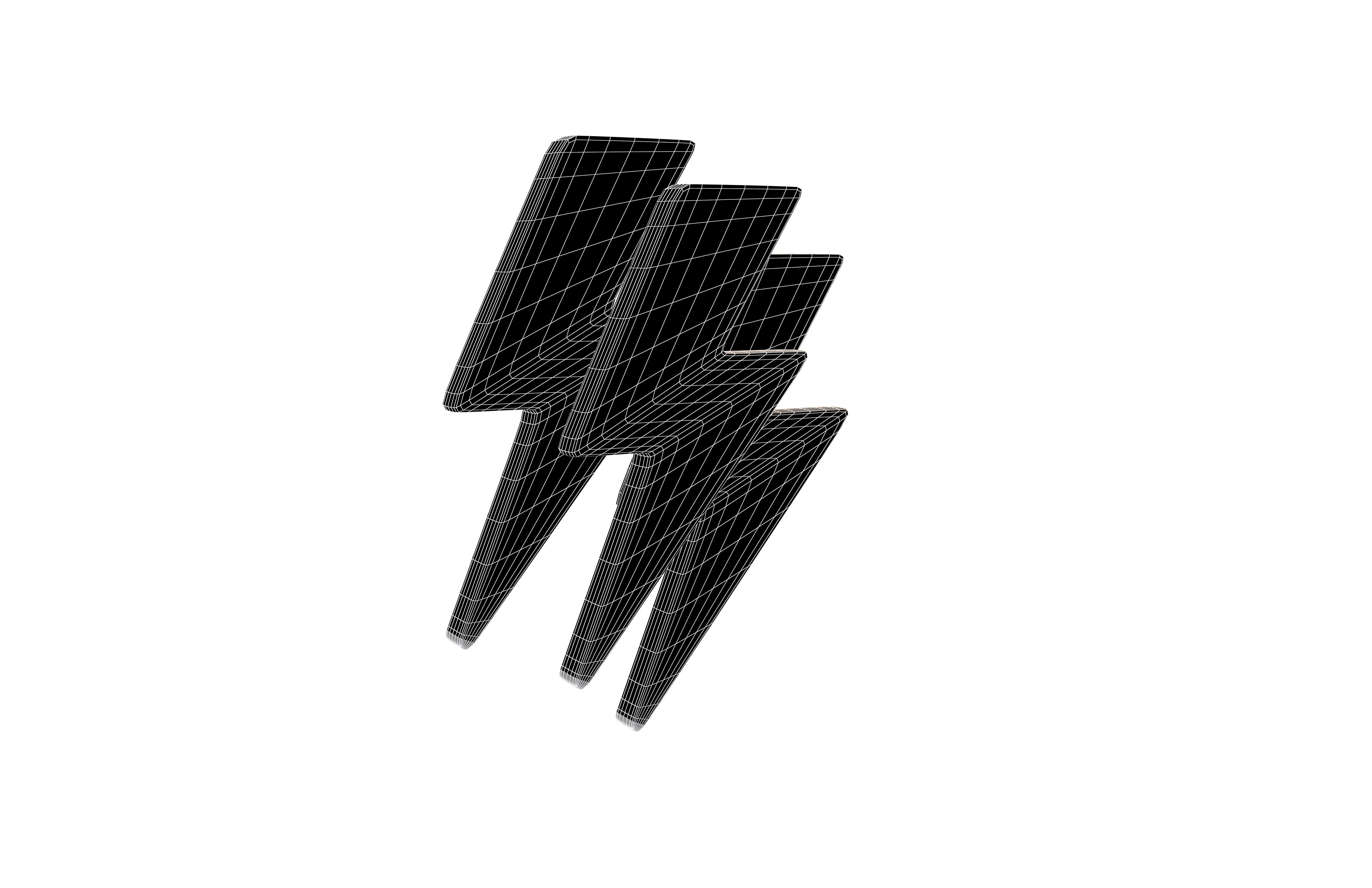 lightning Symbol v2 001 Low-poly 3D model_4
