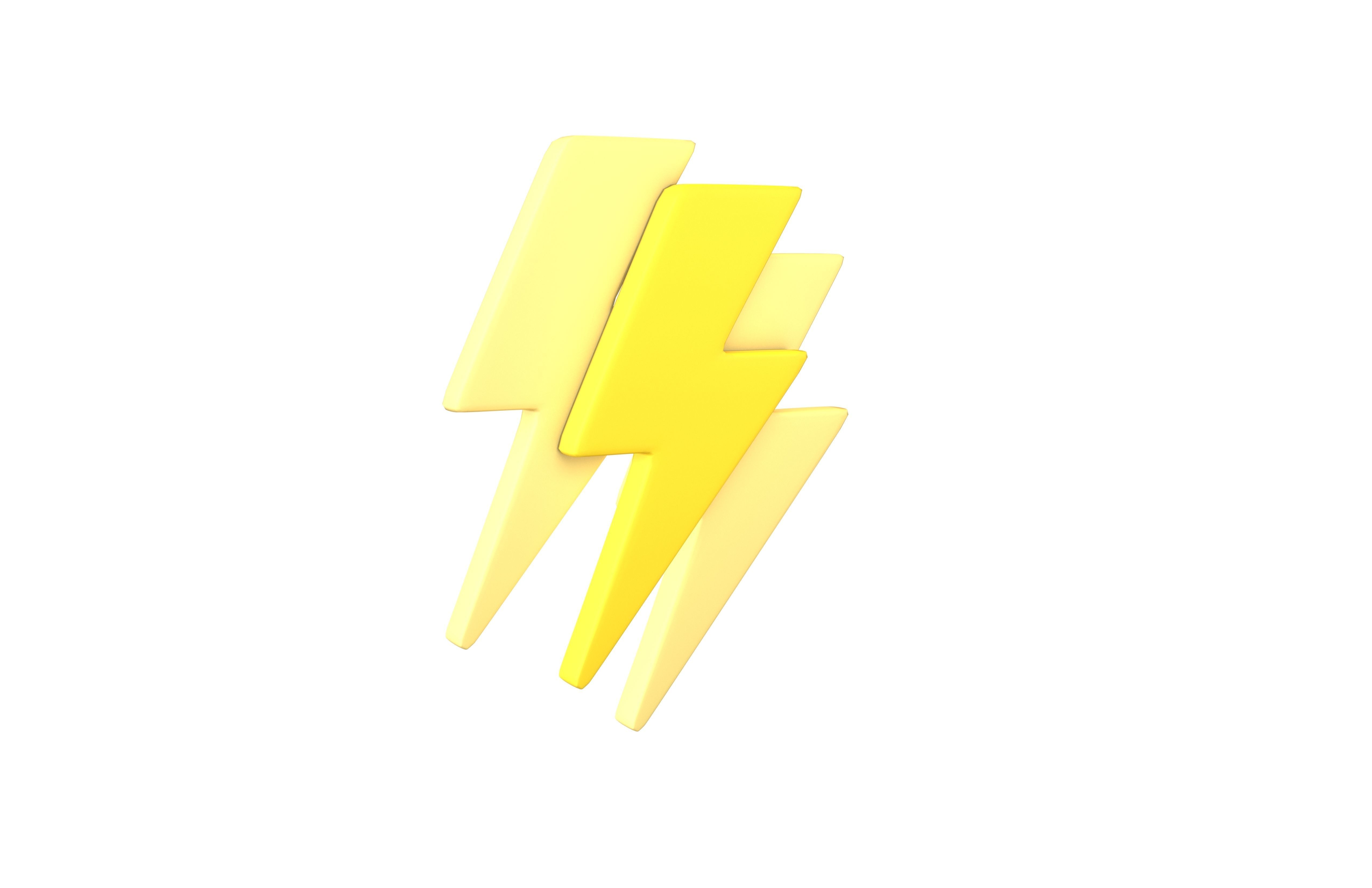 lightning Symbol v2 002 Low-poly 3D model_1