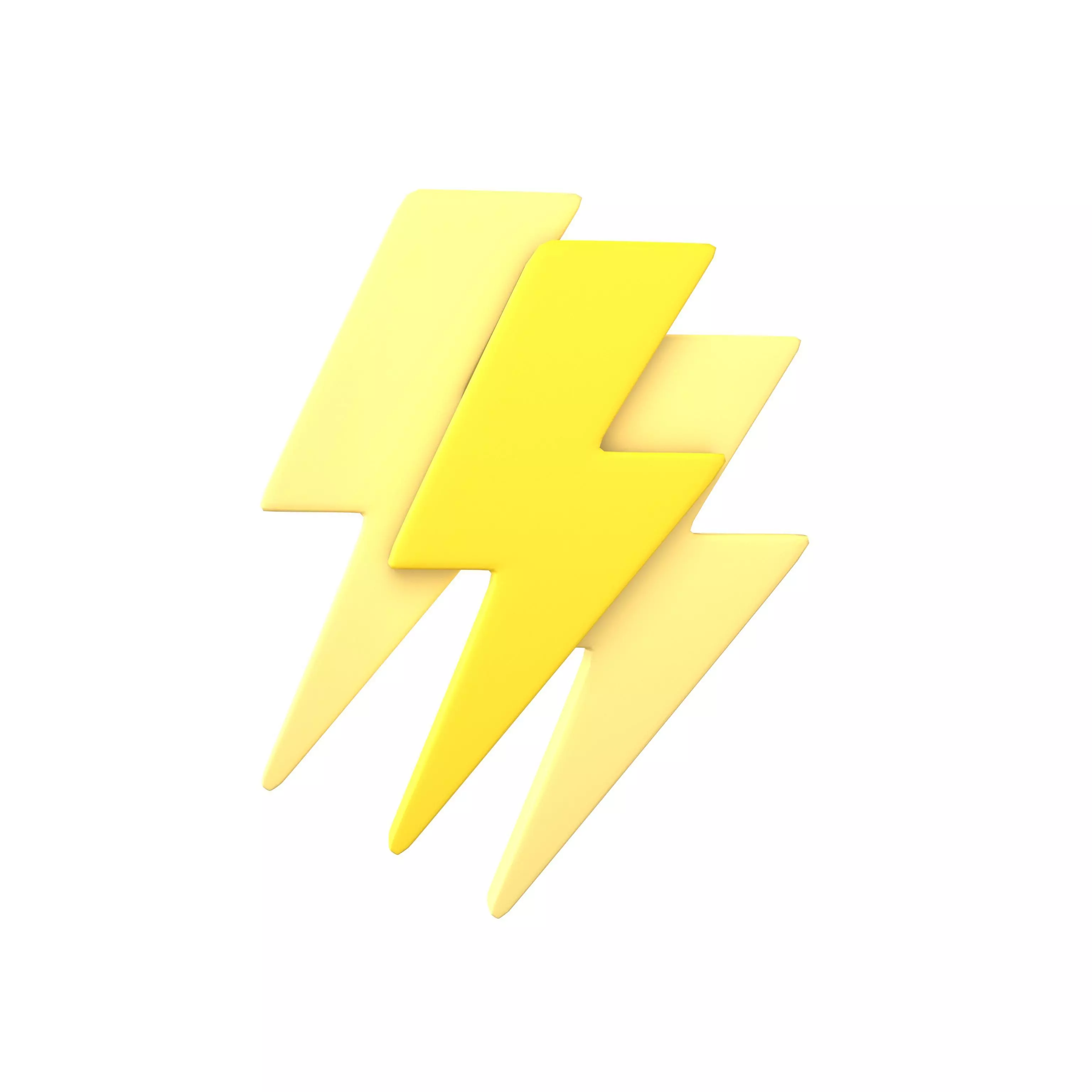 lightning Symbol v2 002 Low-poly 3D model_0