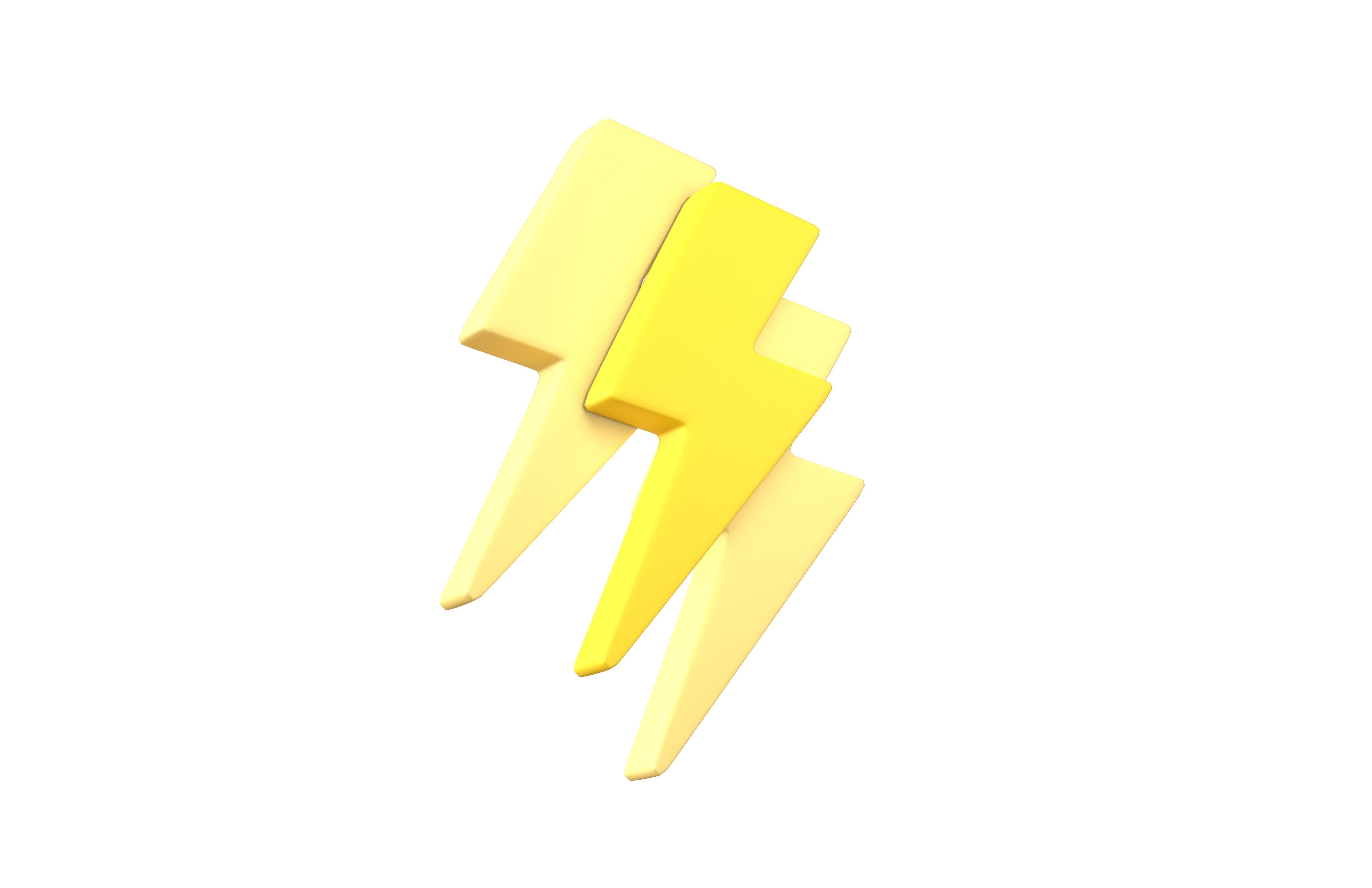 lightning Symbol v2 002 Low-poly 3D model_2