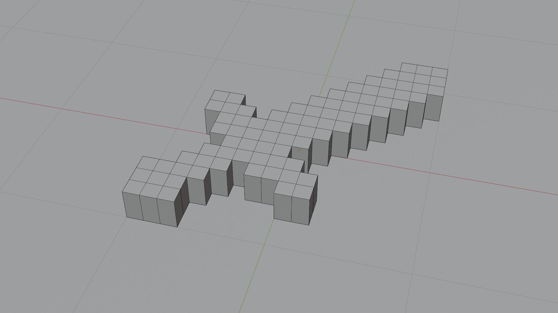 Minecraft Sword 3D model 3D model_2