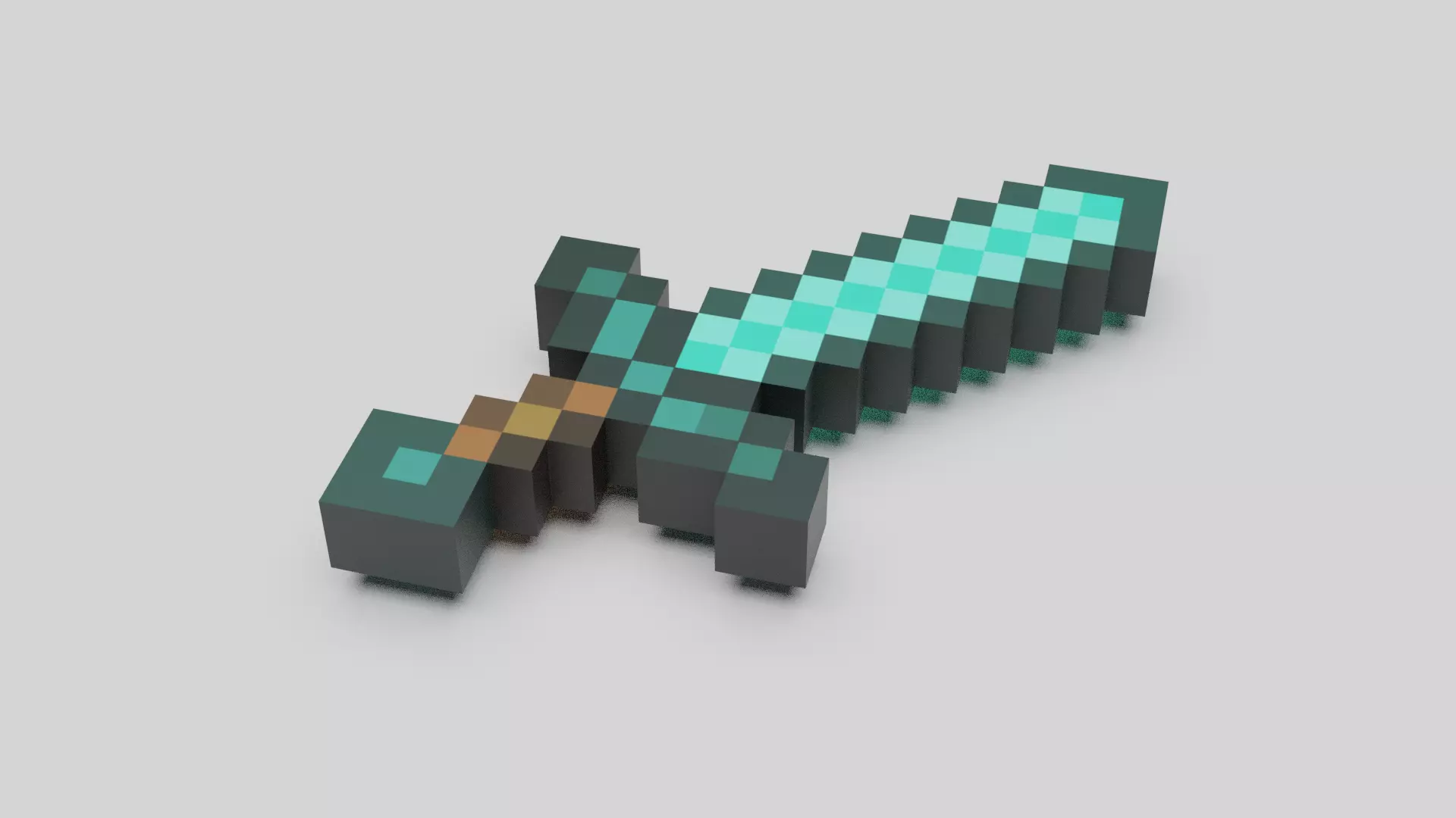 Minecraft Sword 3D model 3D model_0
