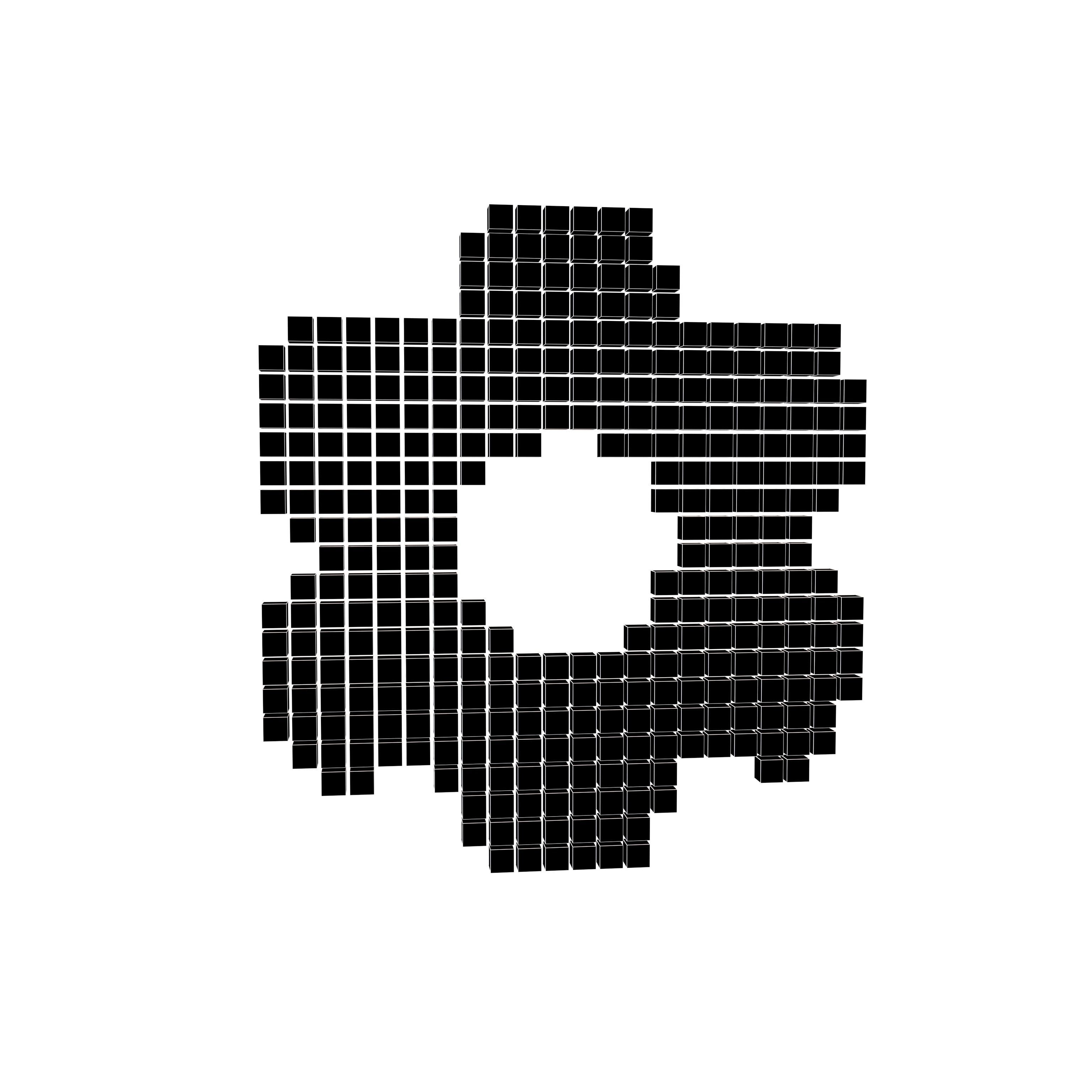 Setting Symbol Cube Style v1 002 Low-poly 3D model_4