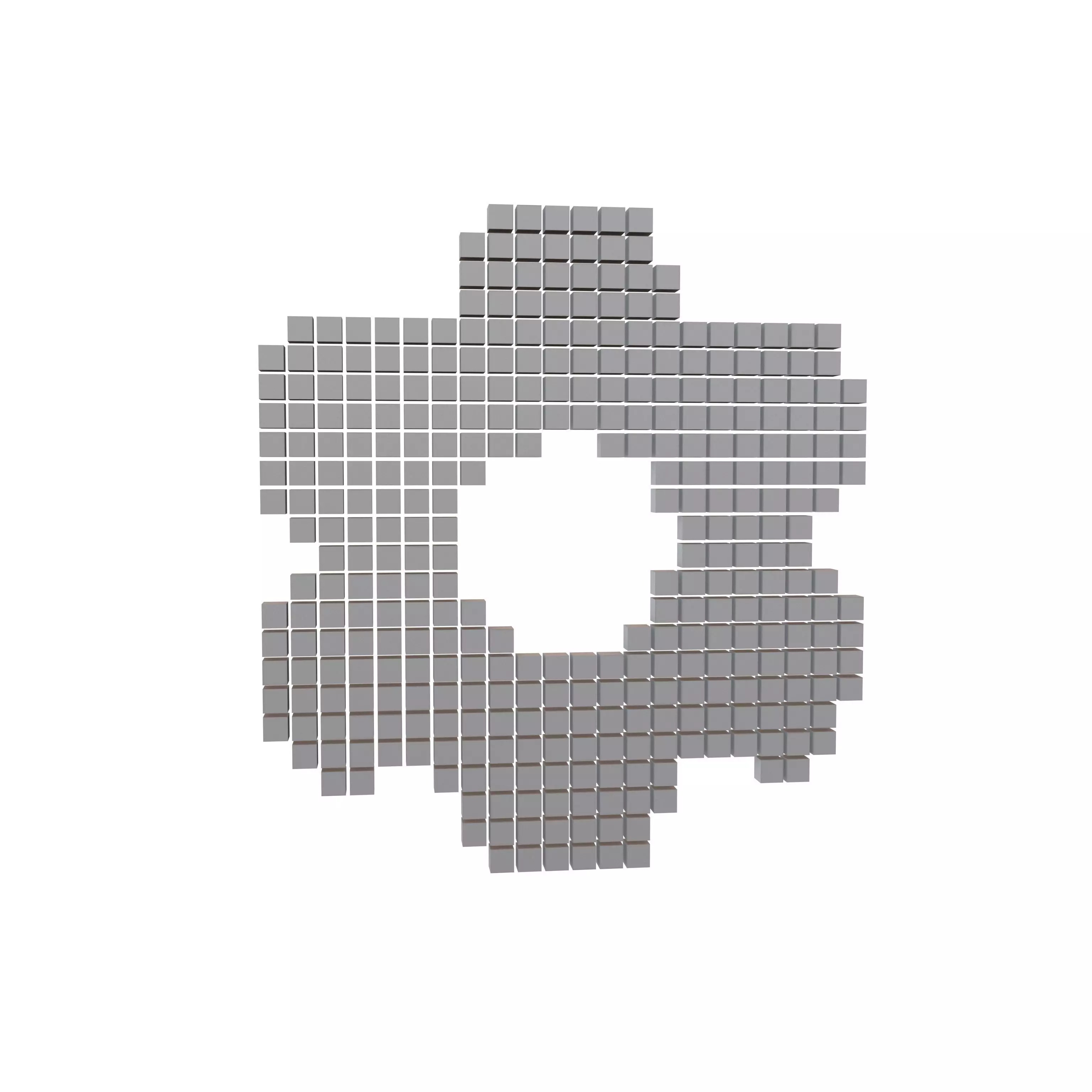 Setting Symbol Cube Style v1 002 Low-poly 3D model_0