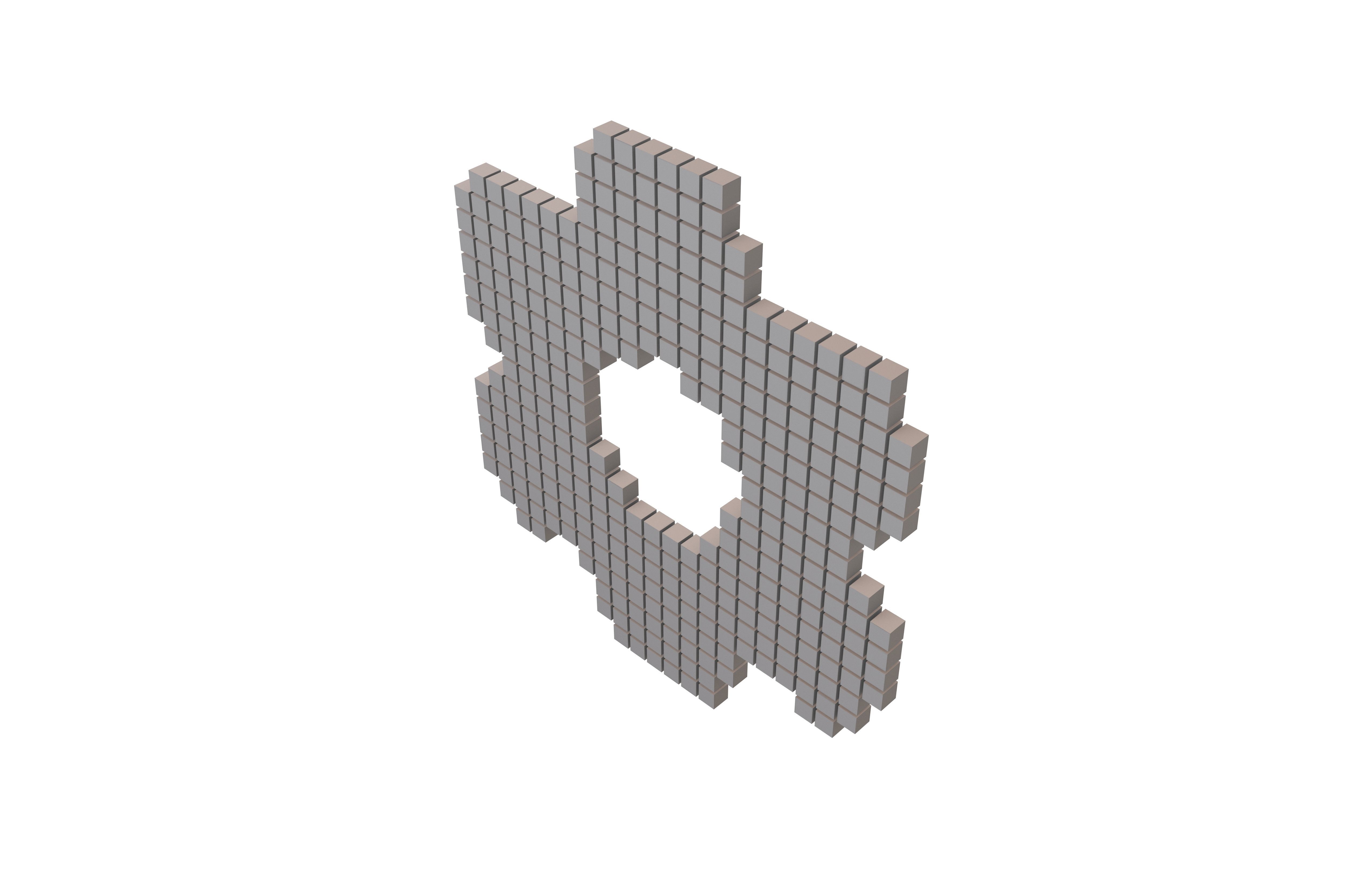 Setting Symbol Cube Style v1 002 Low-poly 3D model_2