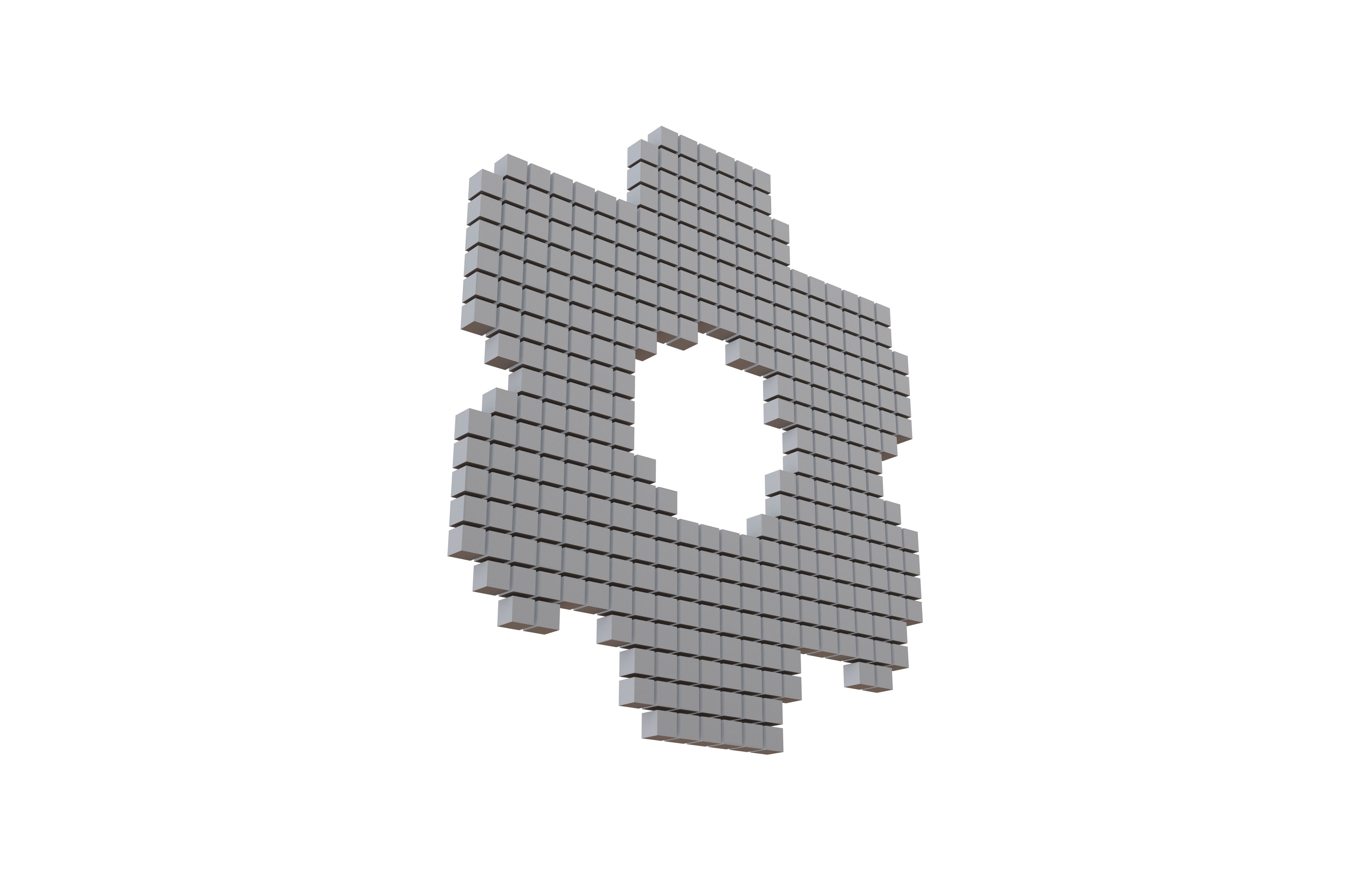 Setting Symbol Cube Style v1 002 Low-poly 3D model_3