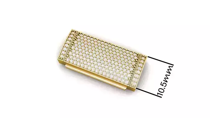 10 and half mm Diamond Lock Box for Jewelry