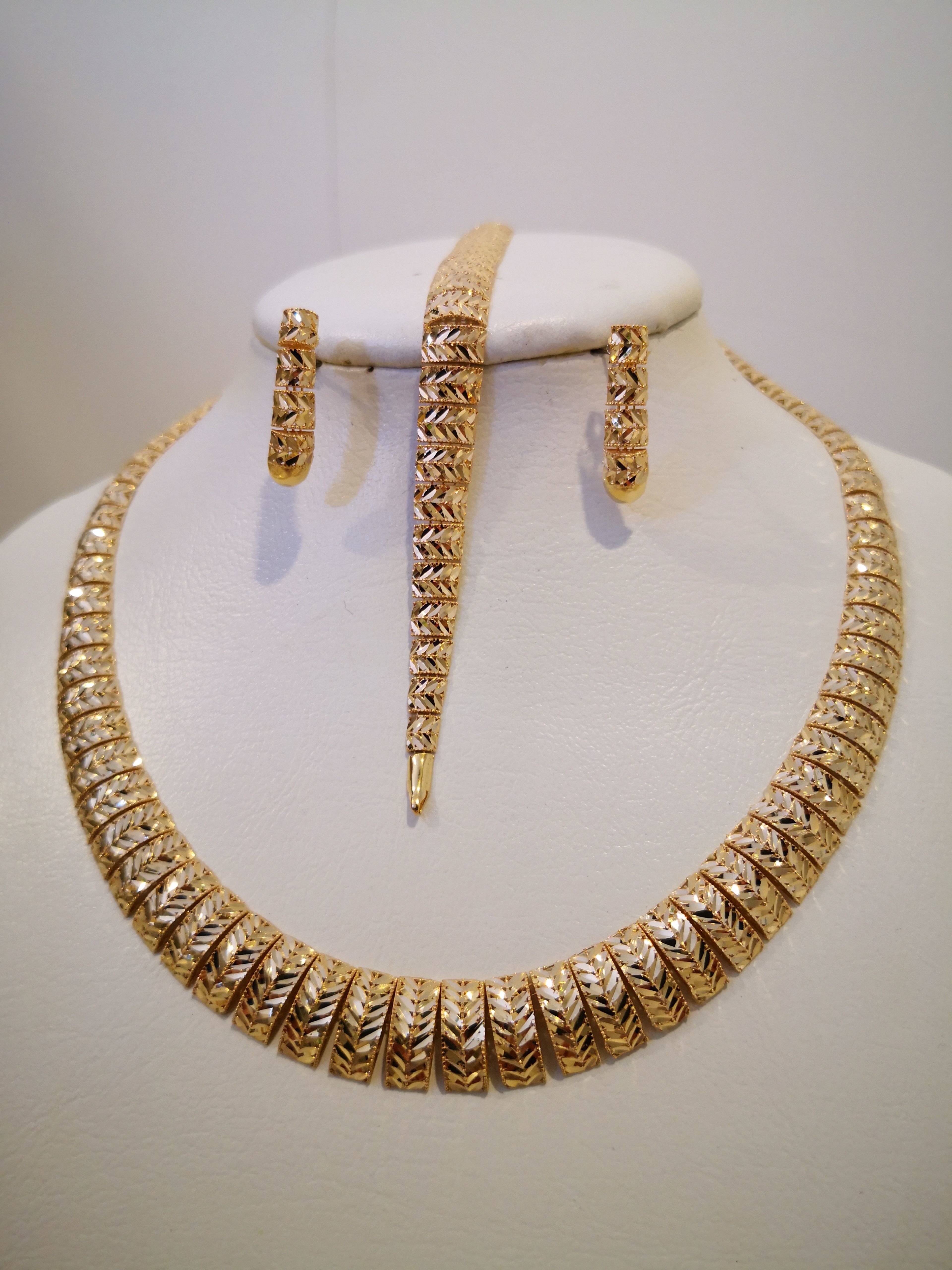 Necklace bracelet earrings wheat model fusion 3D print model_5