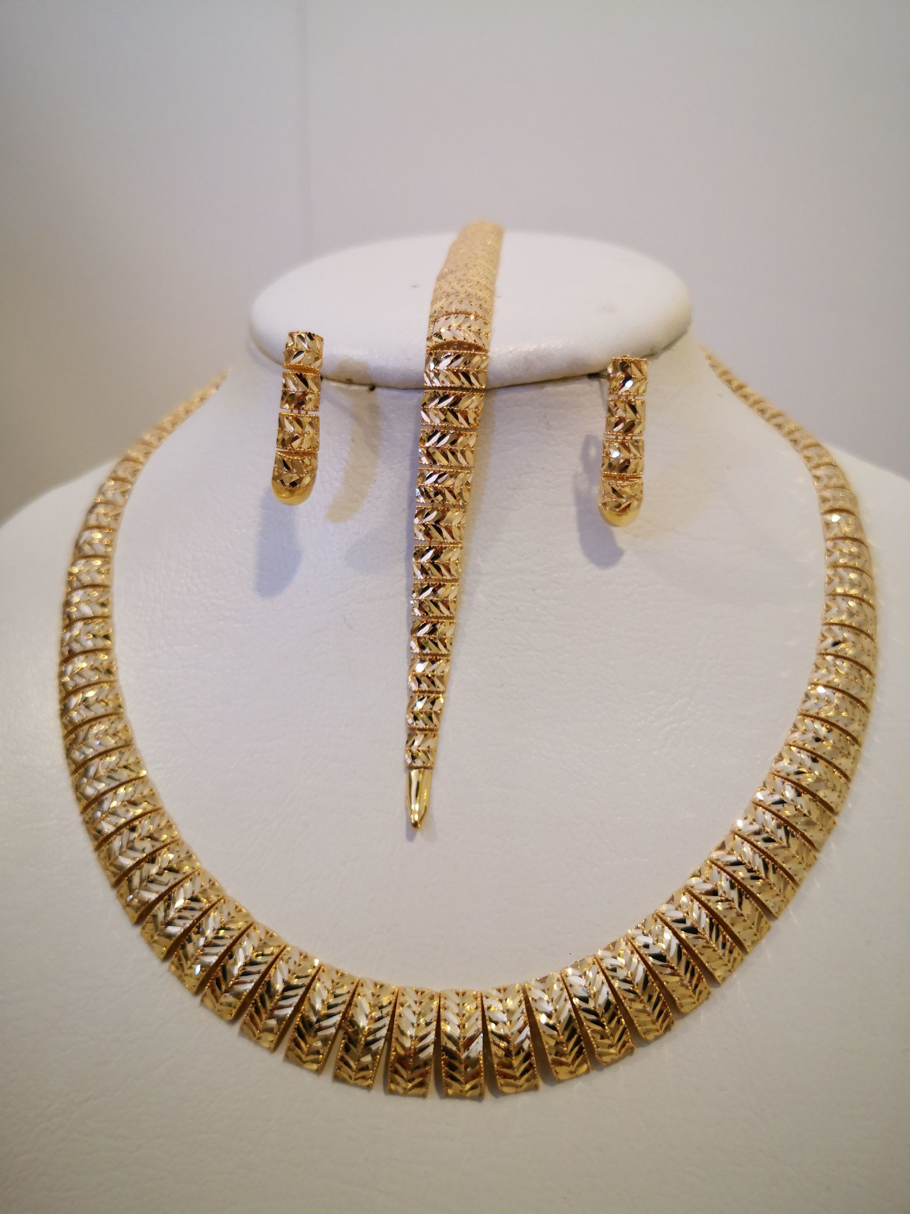 Necklace bracelet earrings wheat model fusion 3D print model_11