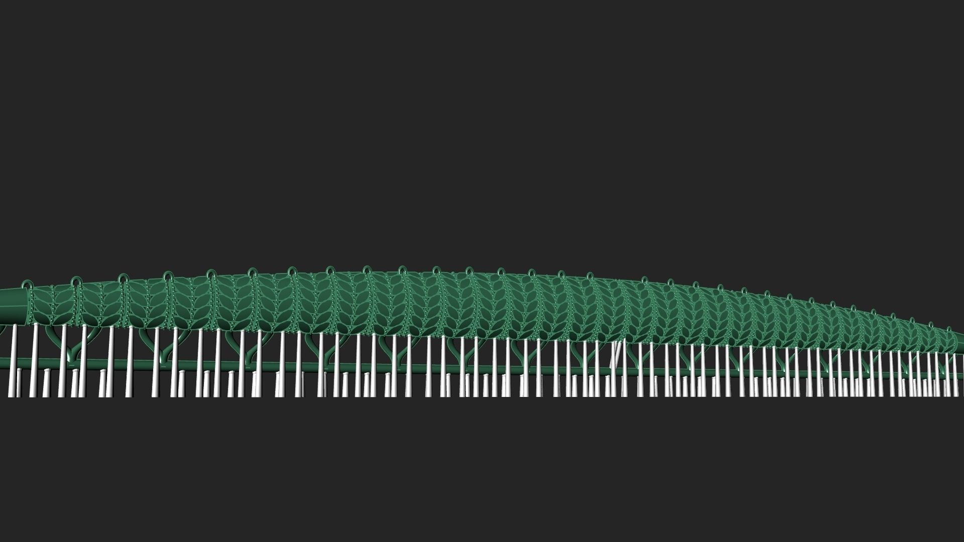 Necklace bracelet earrings wheat model fusion 3D print model_1