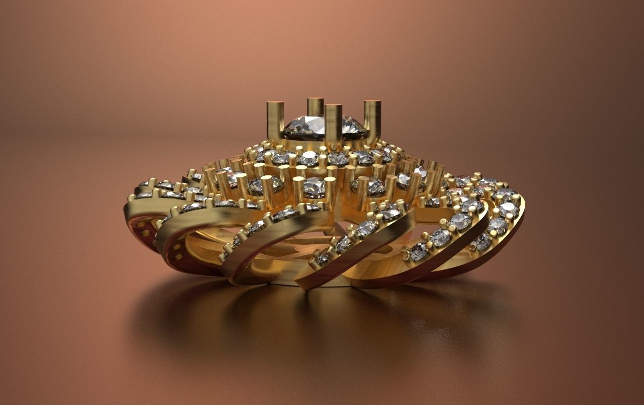 Earring Tops 3D print model_1