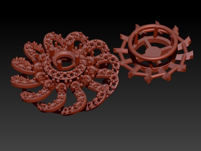 Earring Tops 3D print model_22