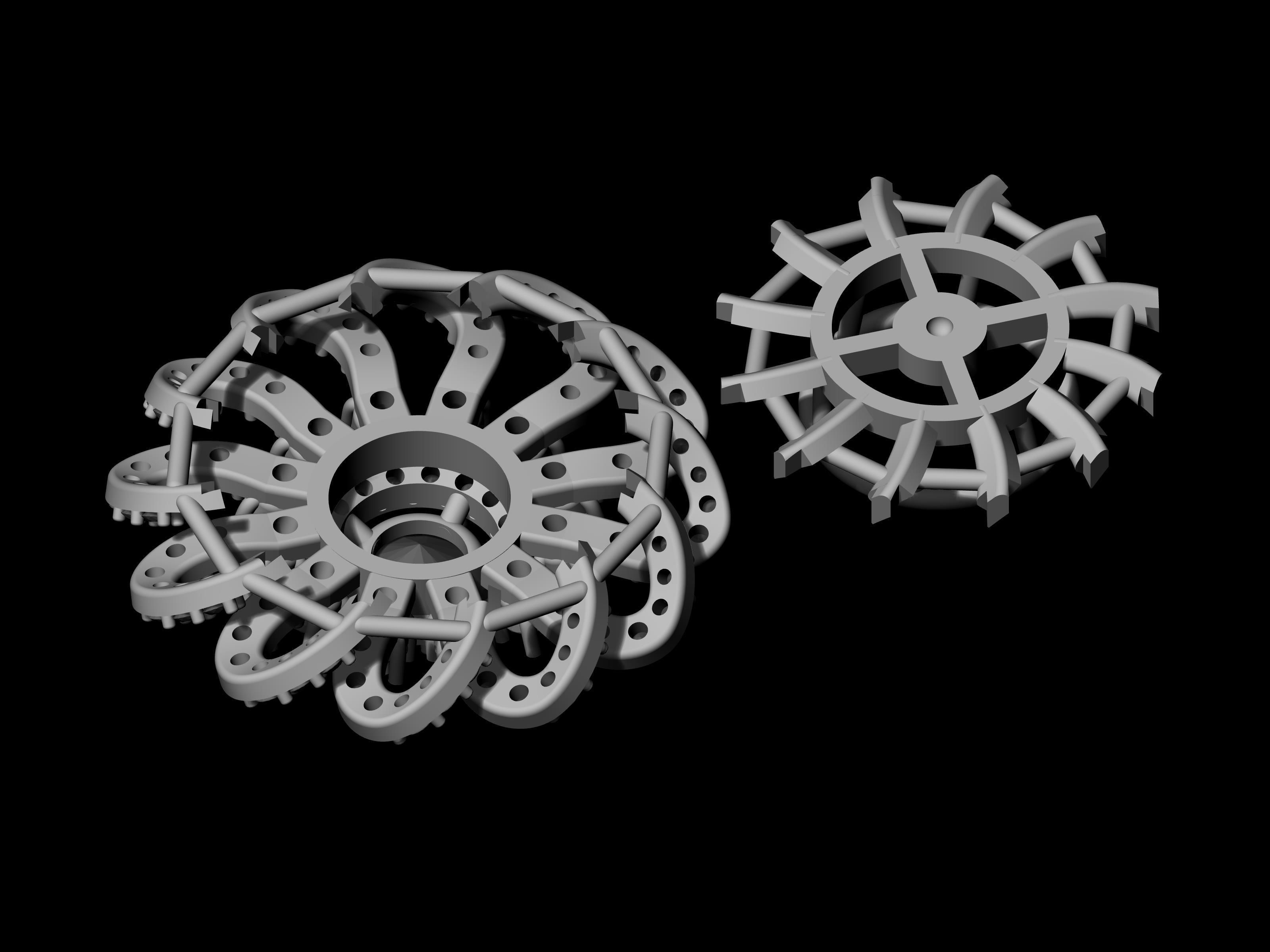Earring Tops 3D print model_18