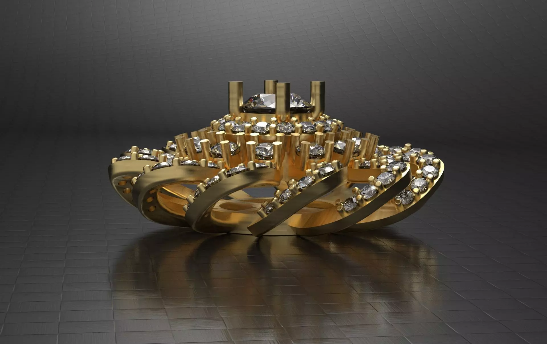 Earring Tops 3D print model_0