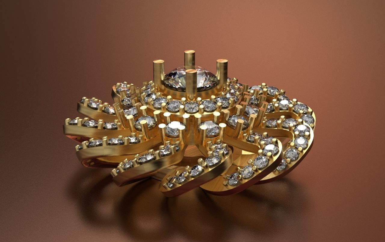 Earring Tops 3D print model_2