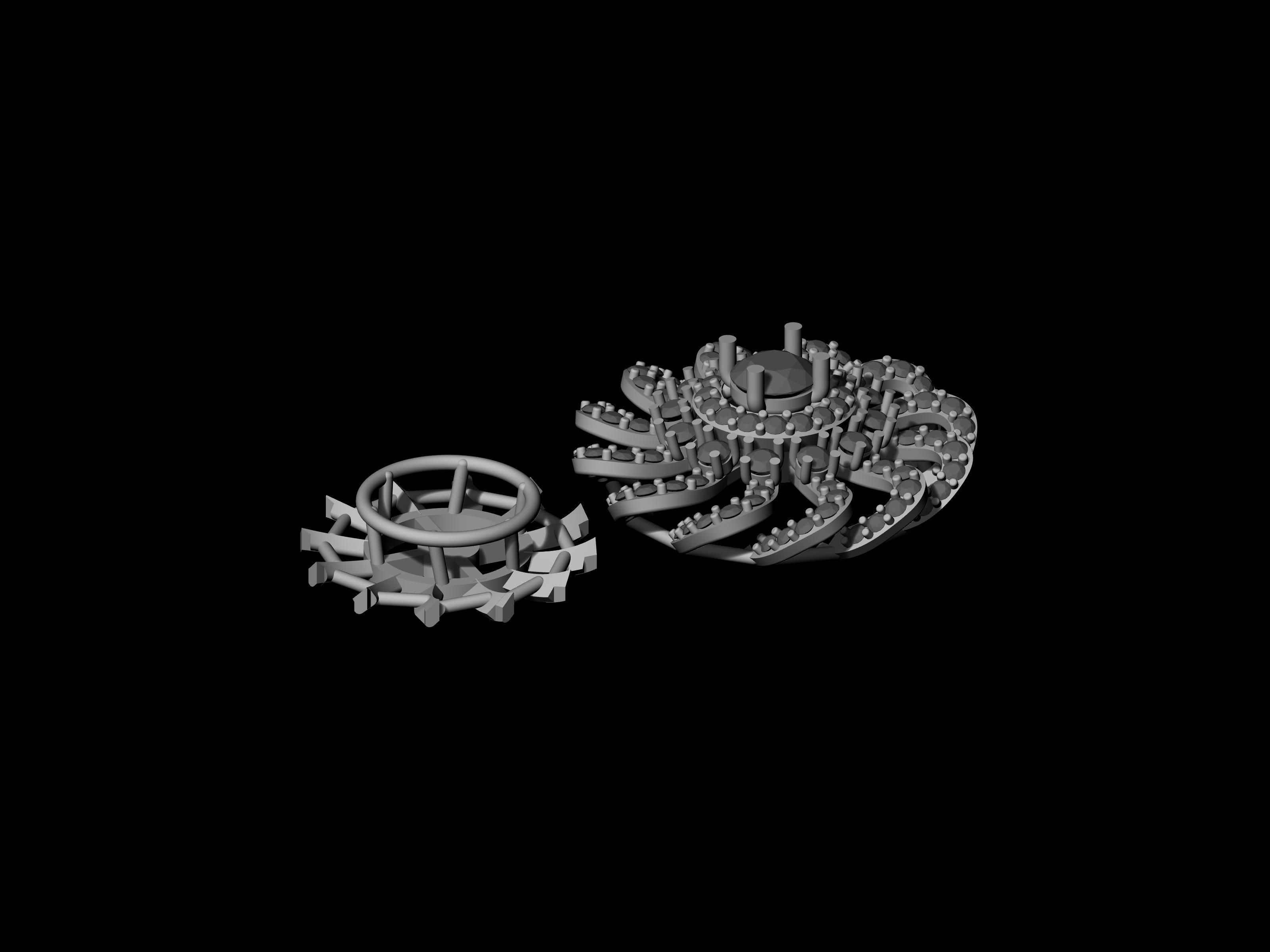 Earring Tops 3D print model_15