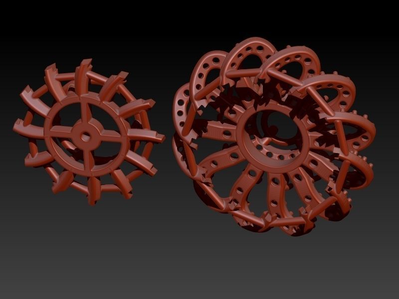 Earring Tops 3D print model_23